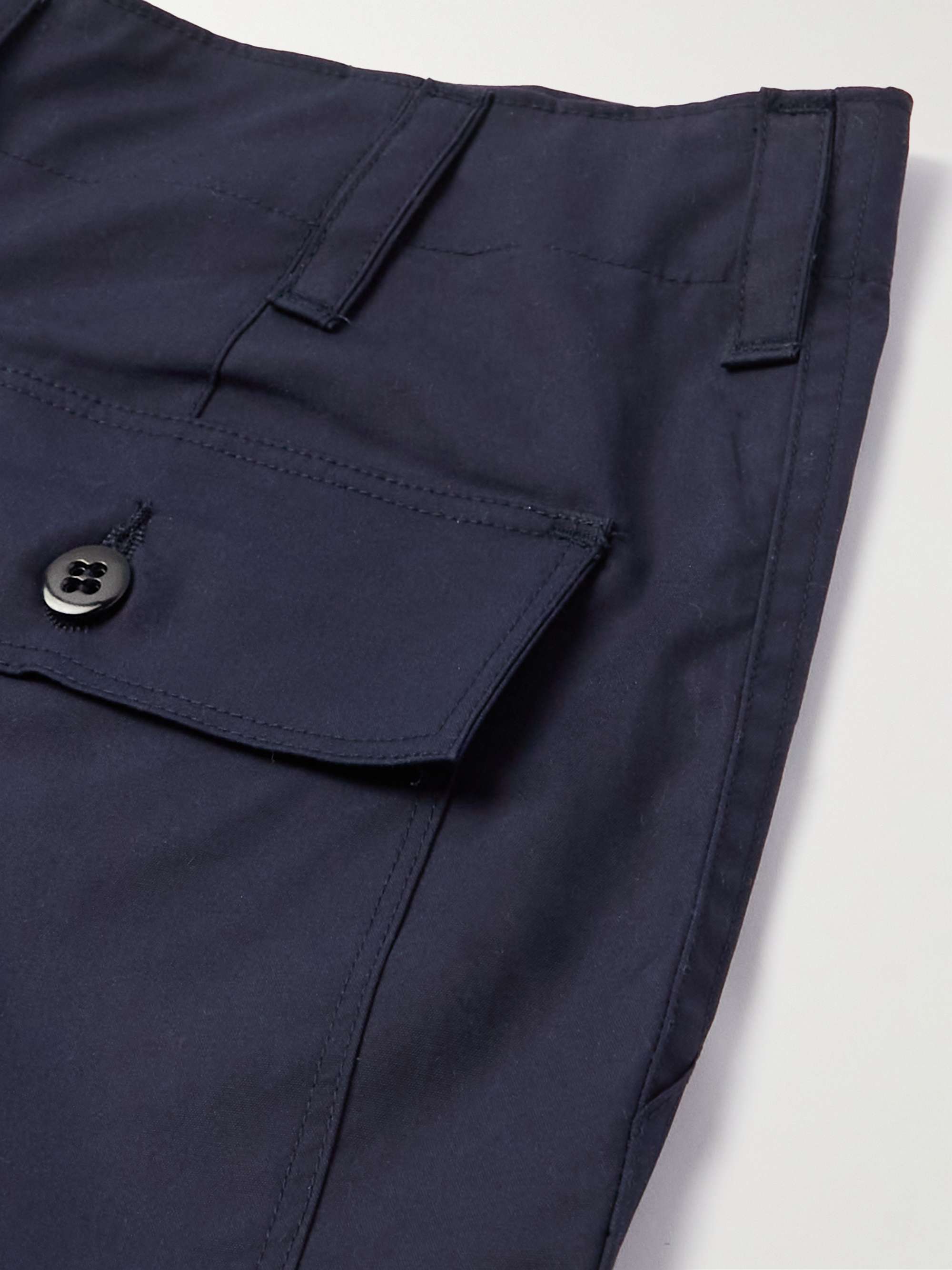 MONITALY Fatigue Straight-Leg Cotton-Twill Shorts