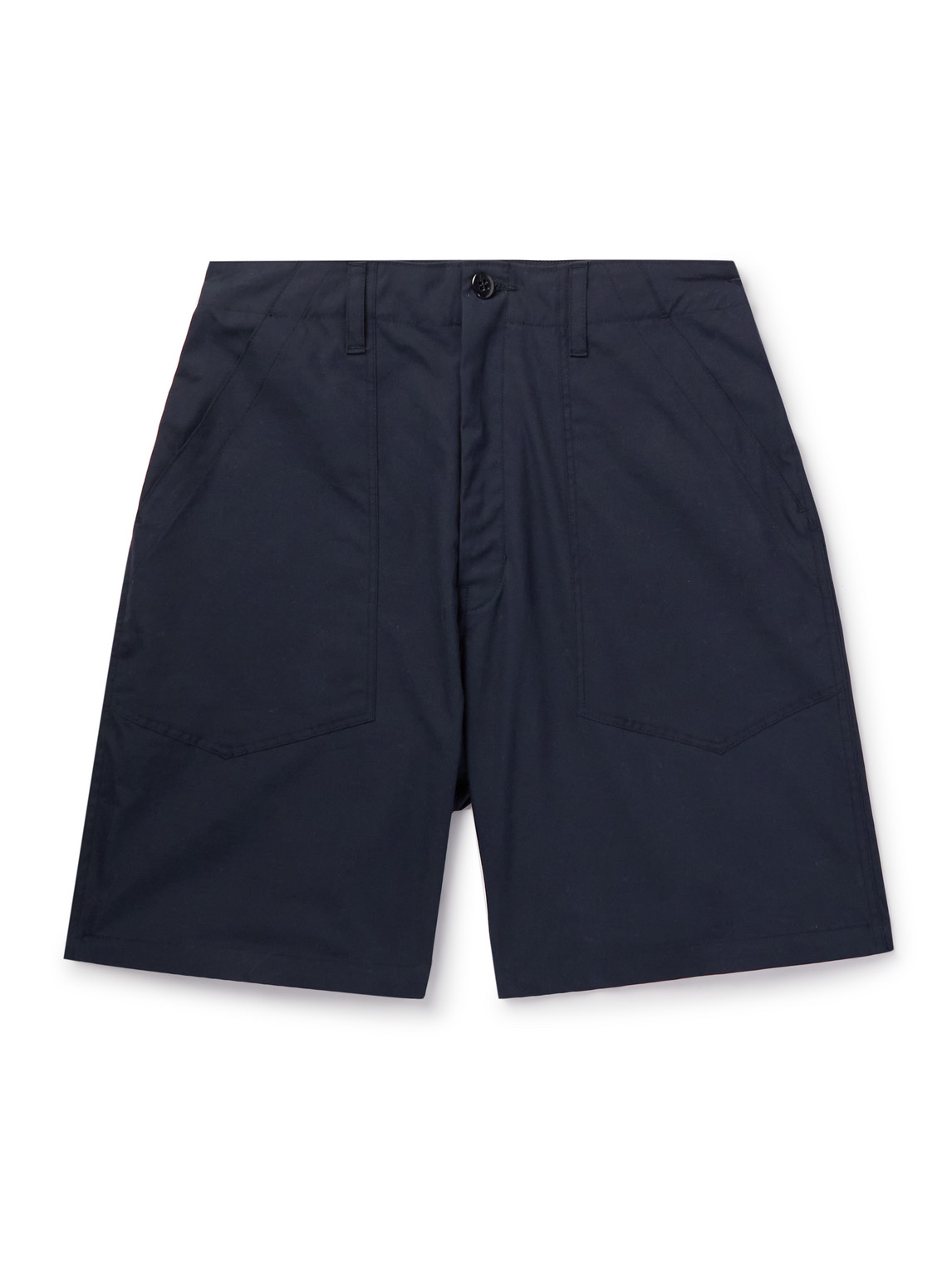 Fatigue Straight-Leg Cotton Bermuda Shorts