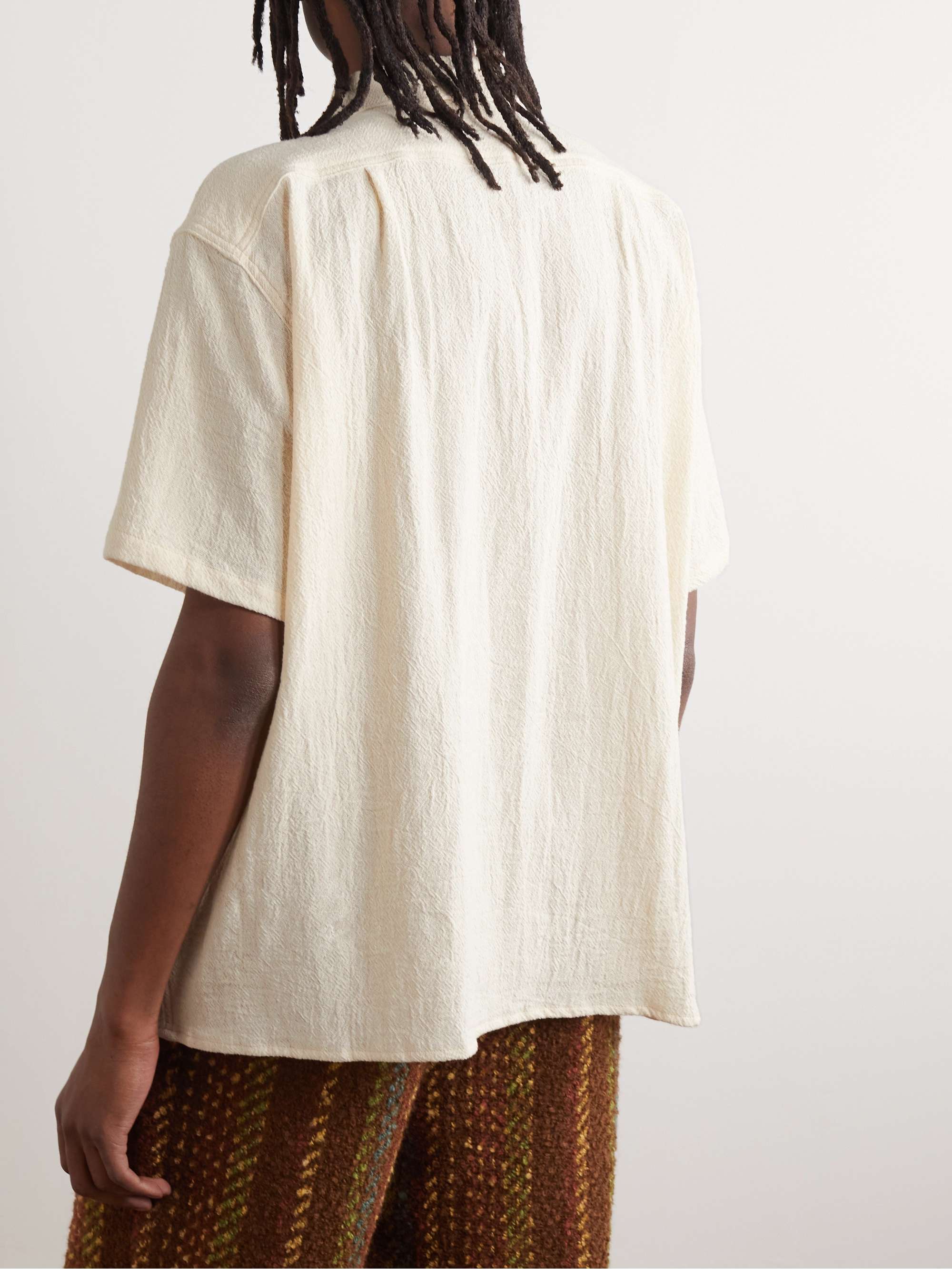 MONITALY Milano Textured-Cotton Shirt