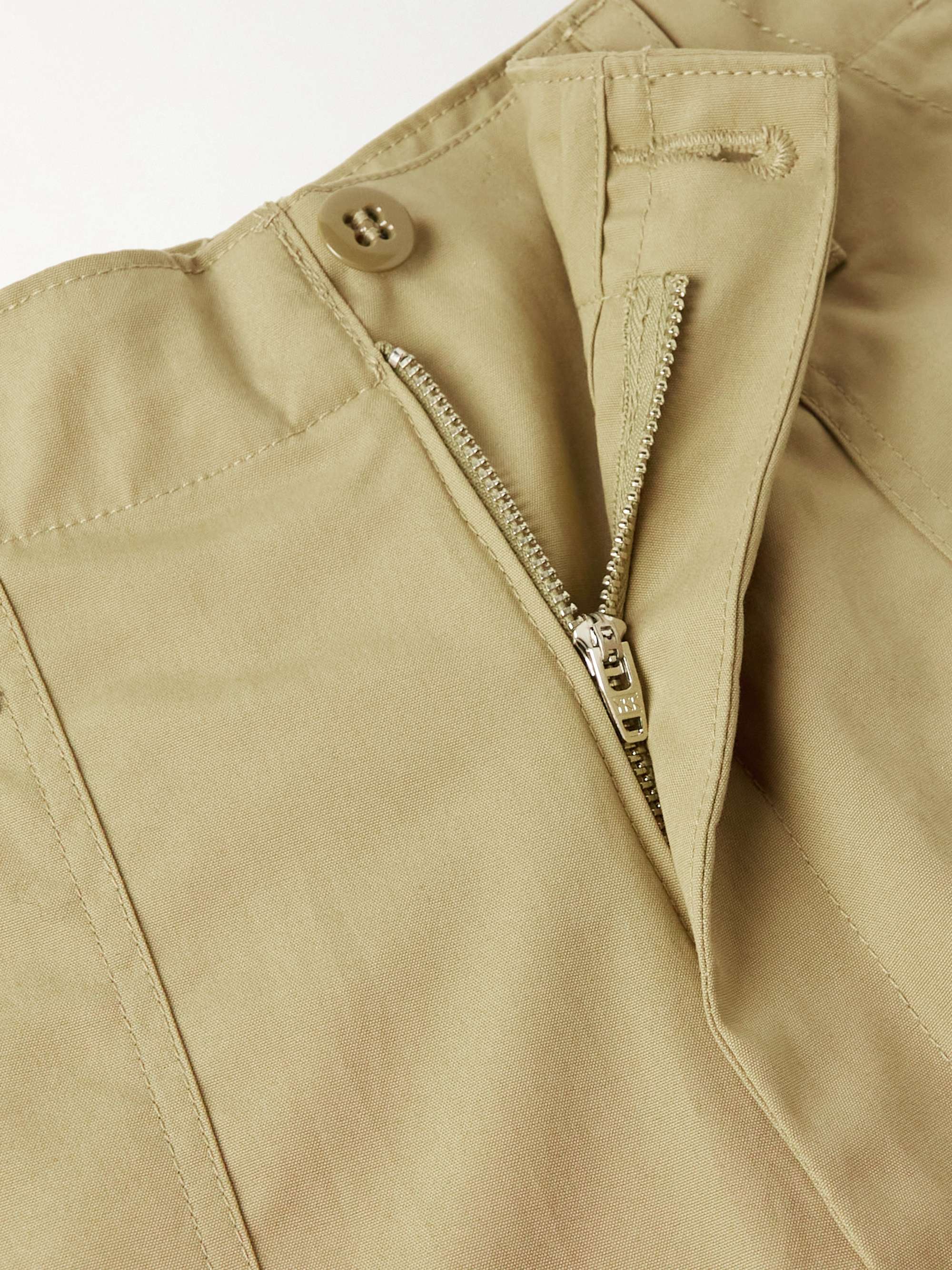 MONITALY Fatigue Straight-Leg Cotton-Twill Shorts