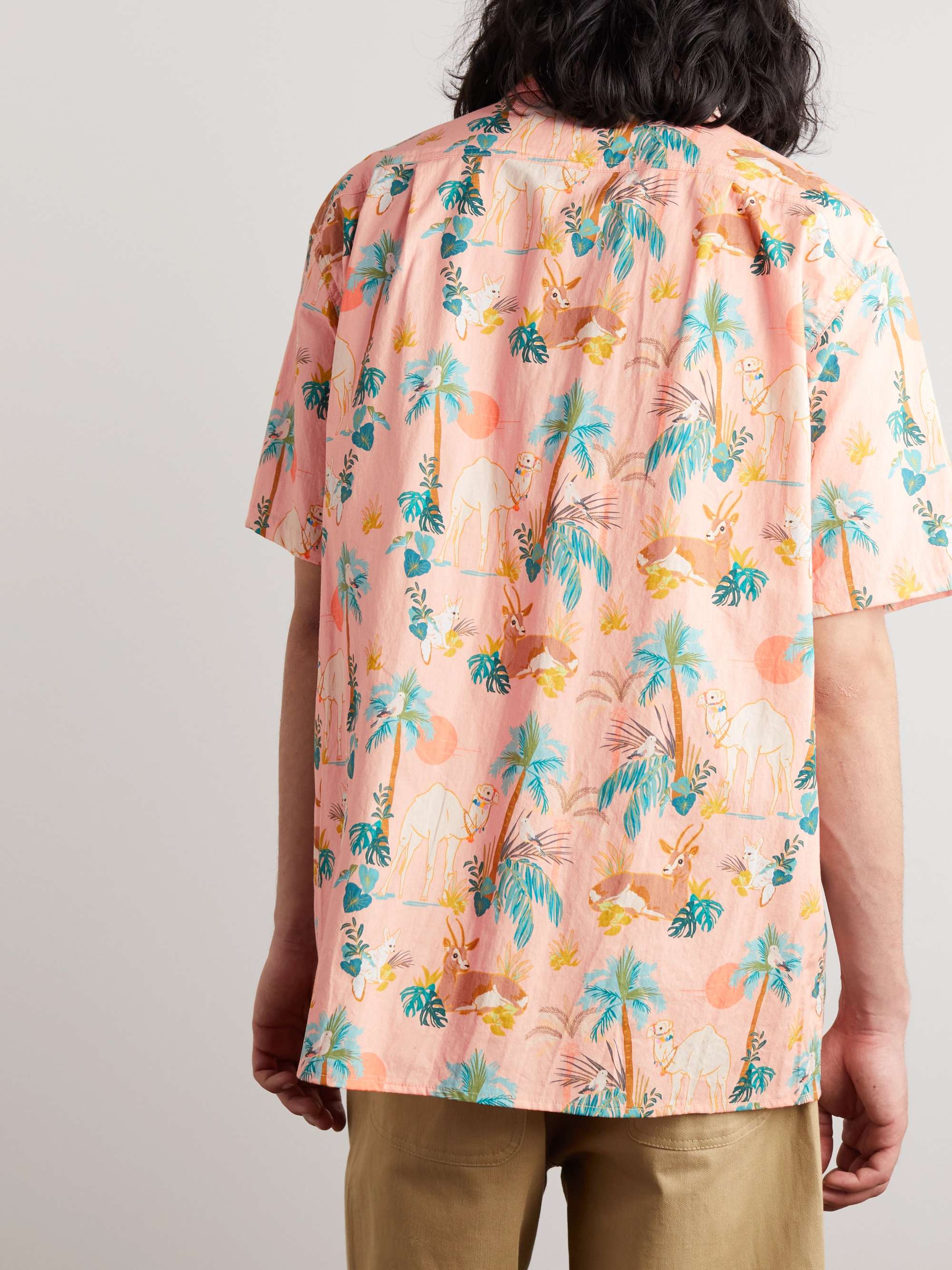 MONITALY Milano M50 Printed Cotton-Poplin Shirt