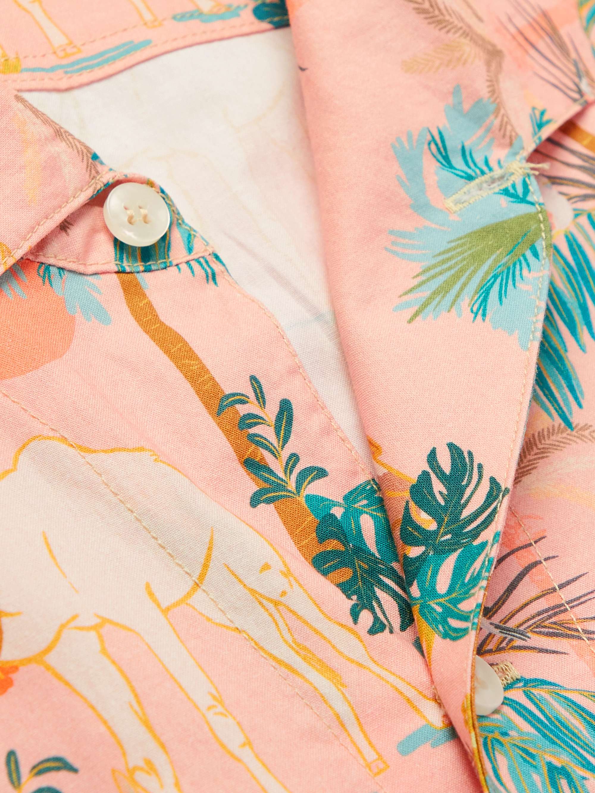 MONITALY Milano M50 Printed Cotton-Poplin Shirt