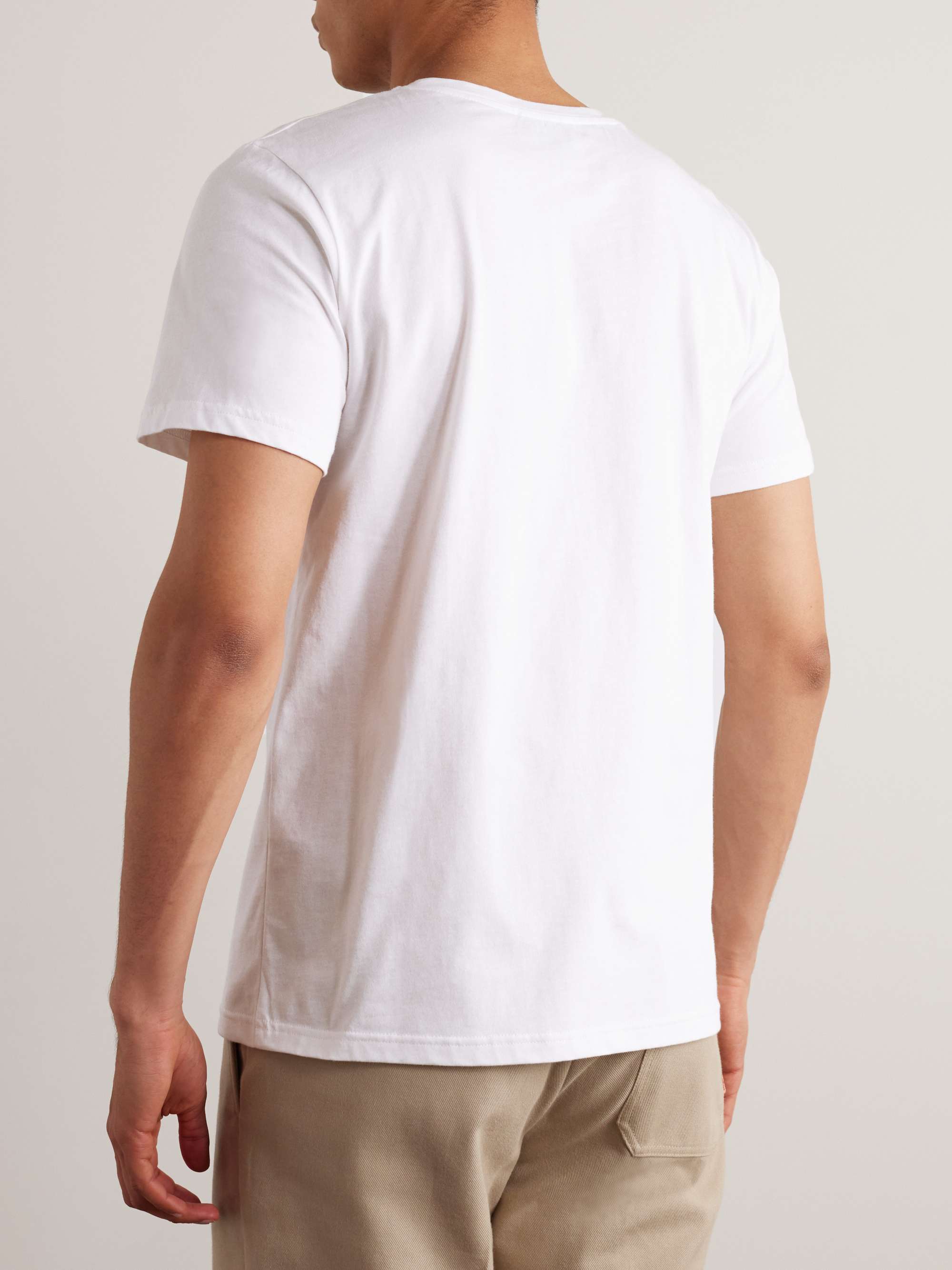 A.P.C. Logo-Print Cotton-Jersey T-Shirt for Men | MR PORTER