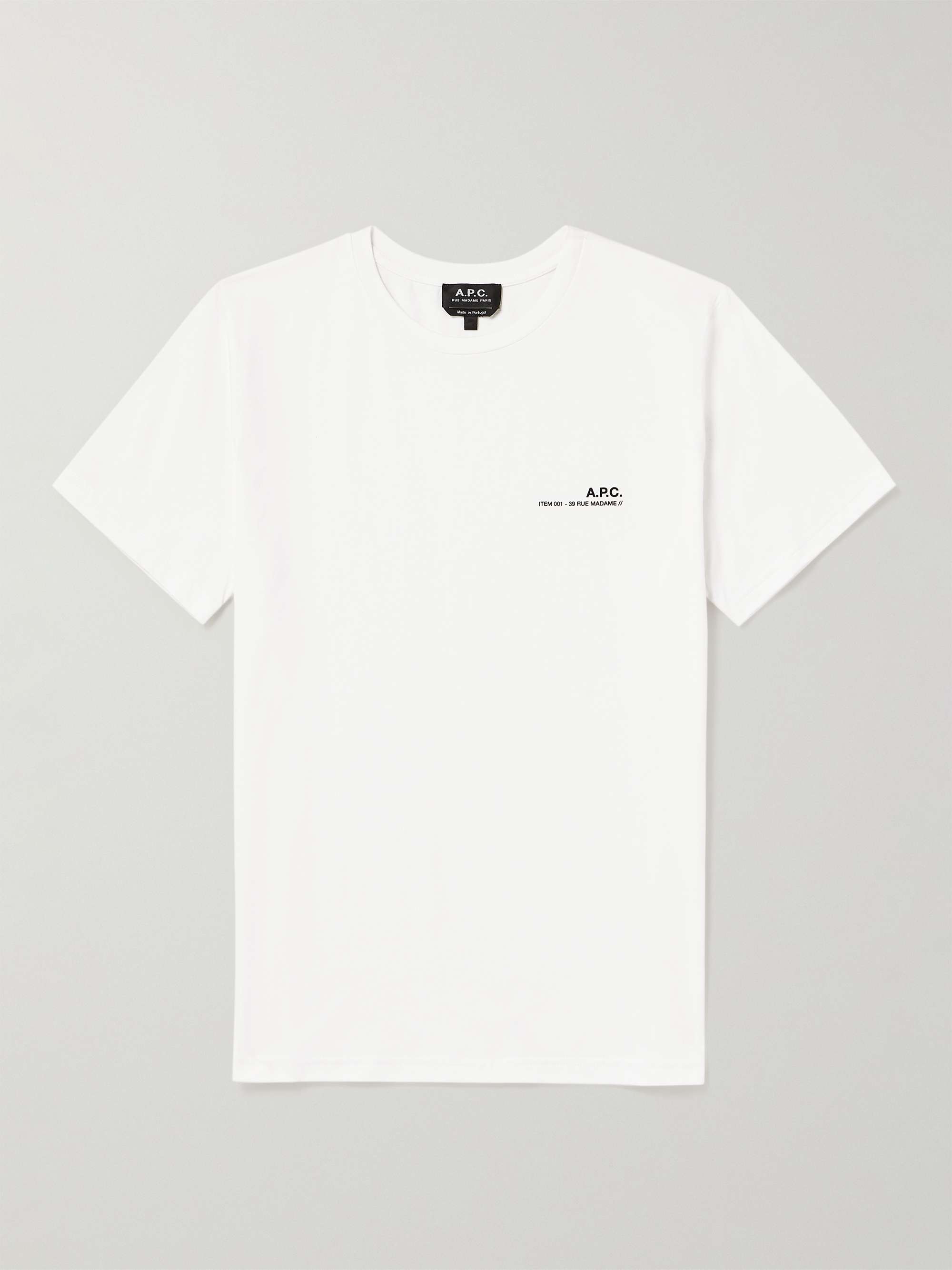 A.P.C. Logo-Print Cotton-Jersey T-Shirt for Men | MR PORTER