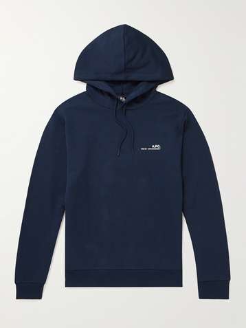 Apc logo hoodie shop
