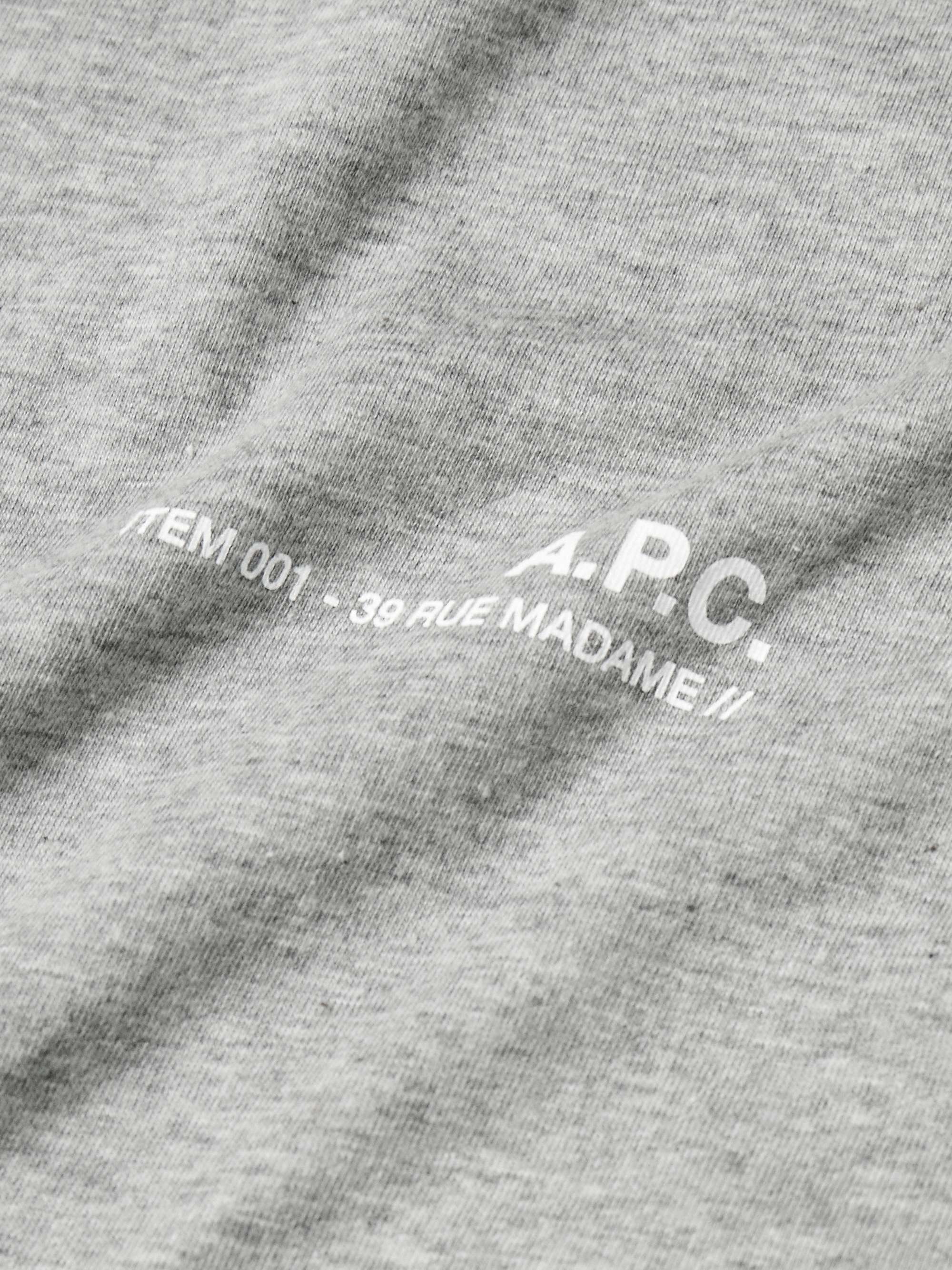 A.P.C. Item Logo-Print Cotton-Jersey T-Shirt