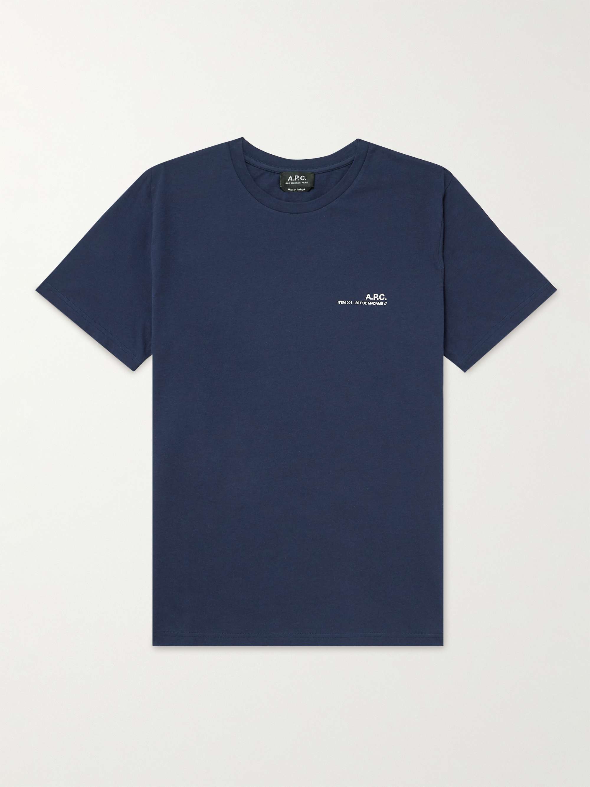 A.P.C. Logo-Print Cotton-Jersey T-Shirt for Men | MR PORTER