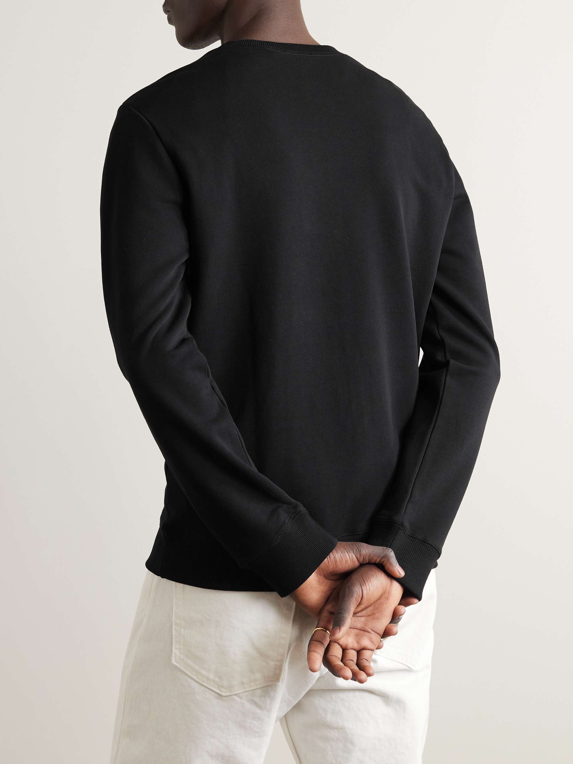 A.P.C. 아이템 로고 프린트 코튼 저지 스웨트셔츠