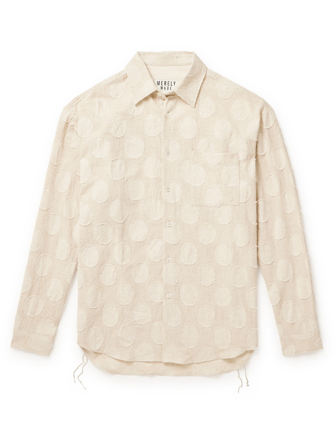 Cotton and Linen-Blend Jacquard Shirt