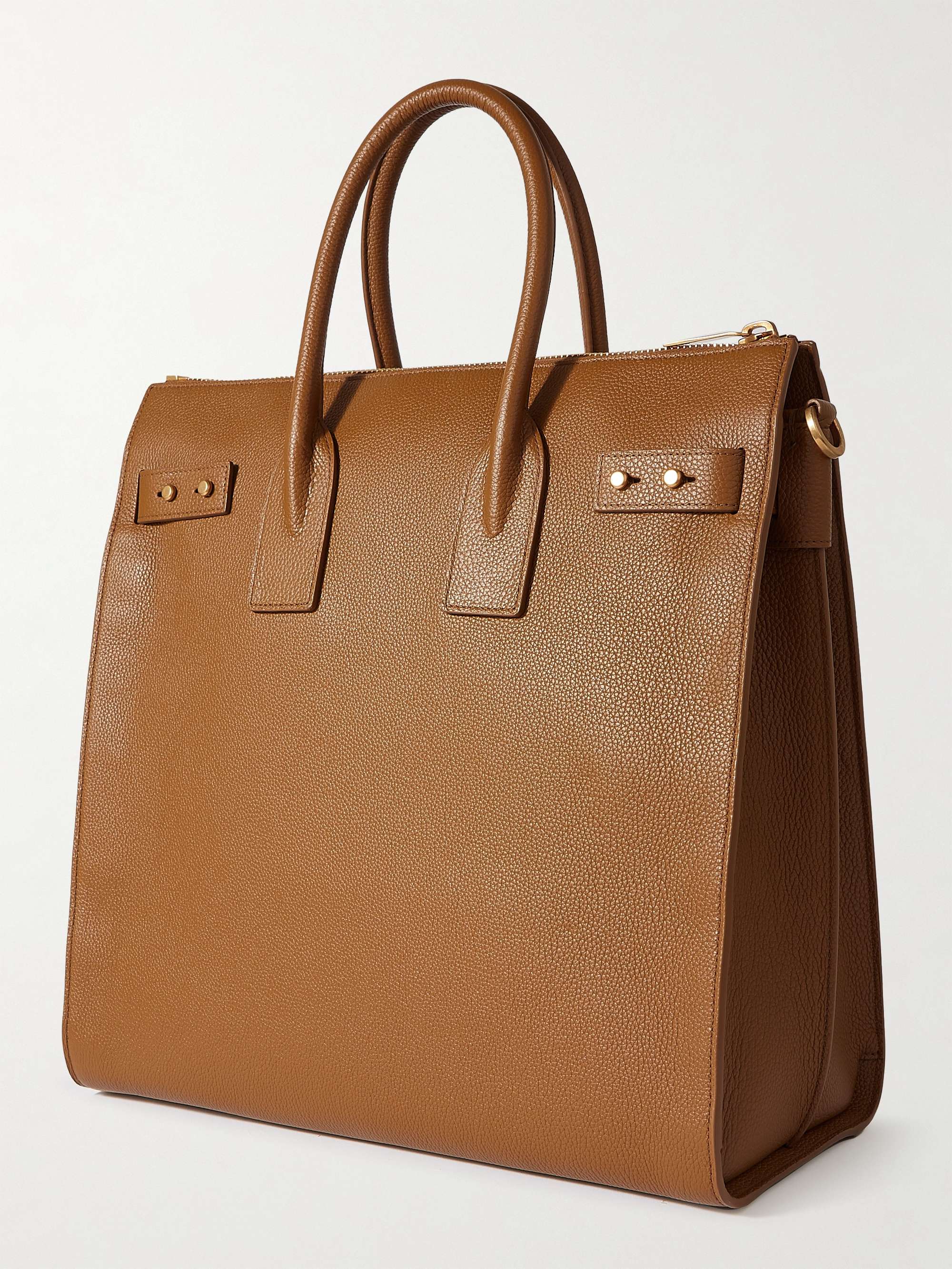 SAINT LAURENT Sac De Jour Full-Grain Leather Tote Bag