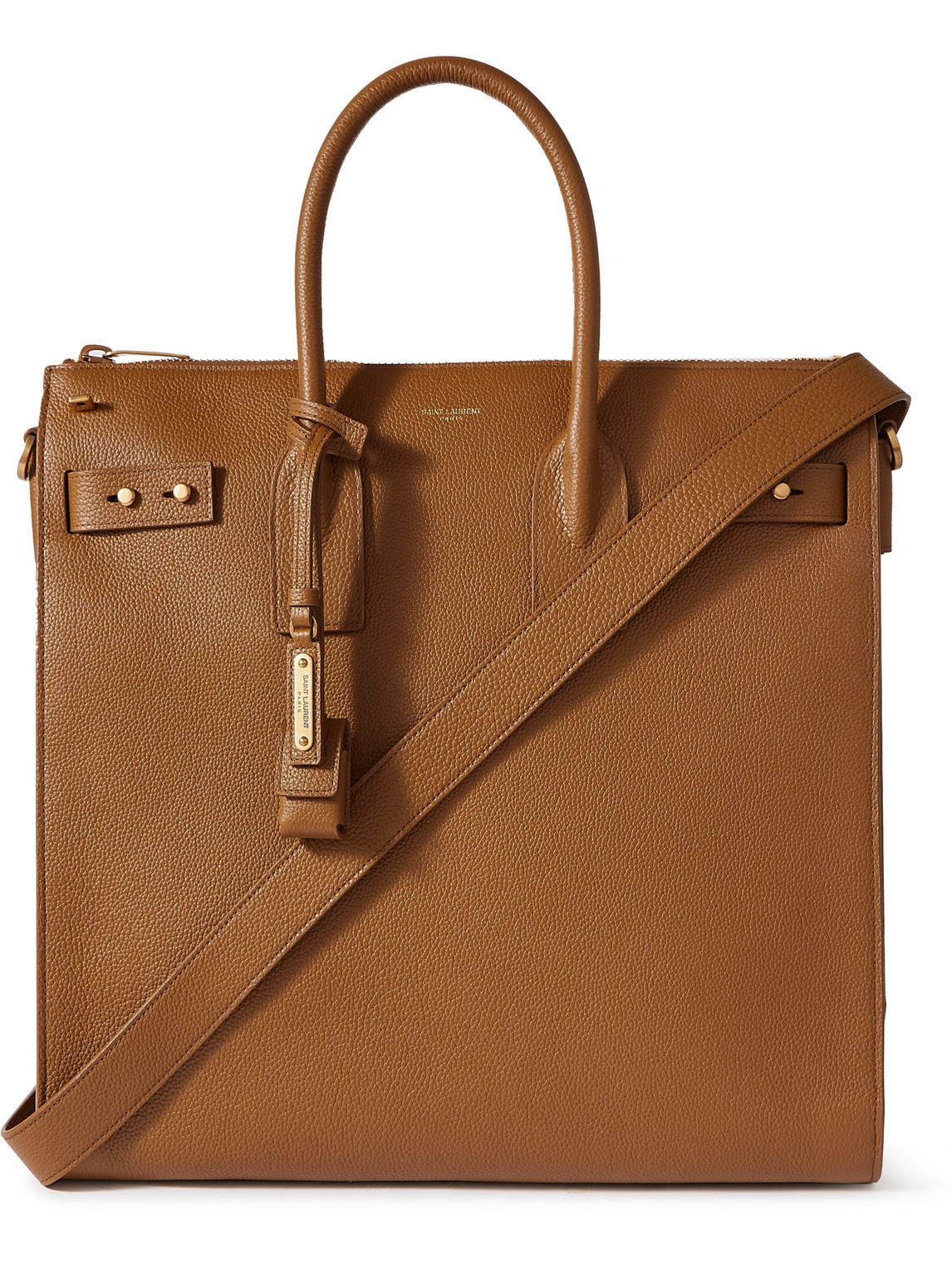 Saint Laurent Sac De Jour Full-grain Leather Tote Bag In Brown