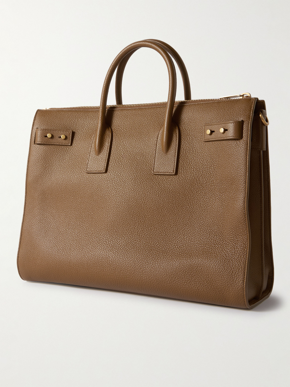Shop Saint Laurent Sac De Jour Large Full-grain Leather Tote Bag In Brown