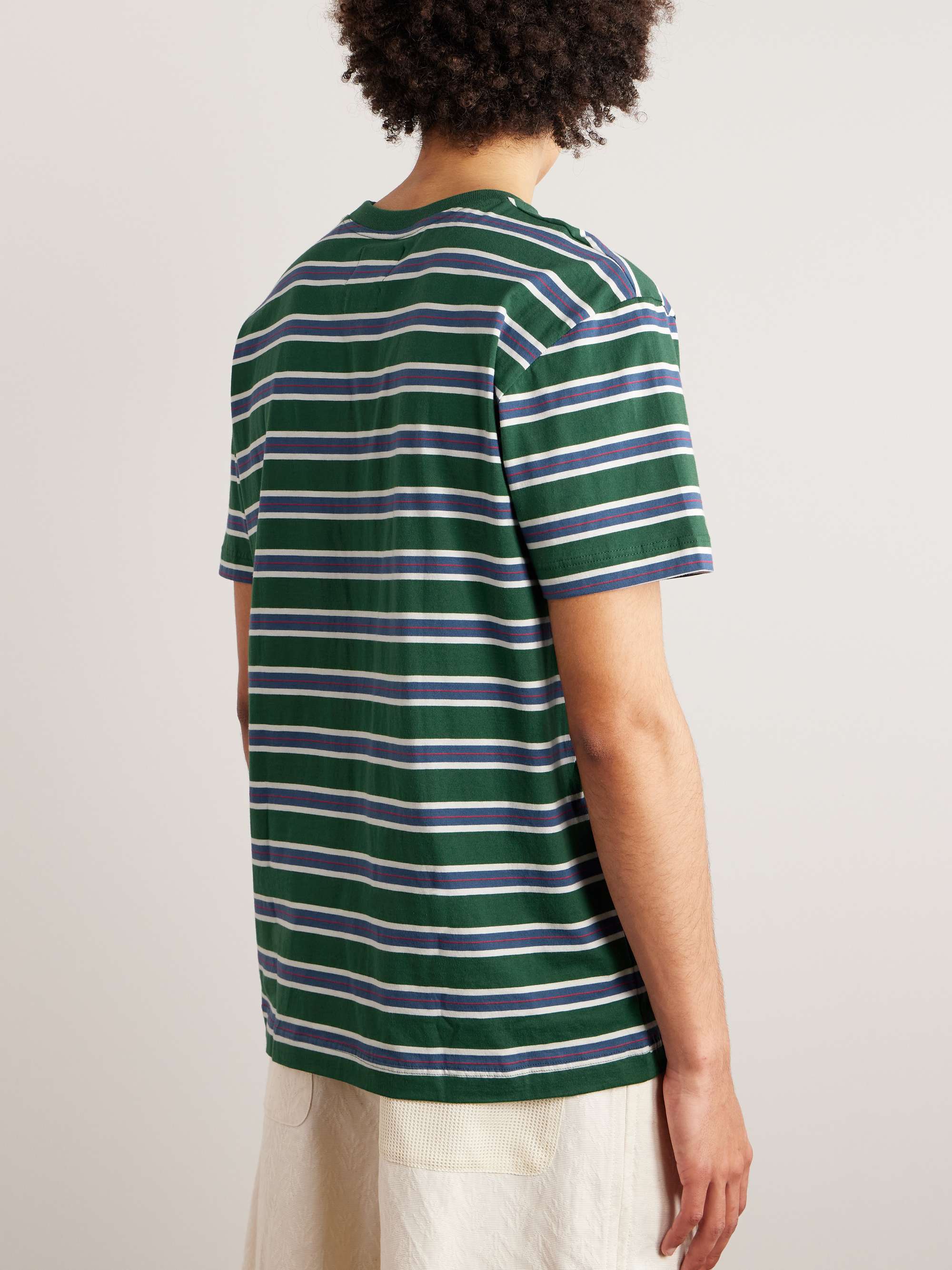 HOWLIN' Striped Cotton-Jersey T-Shirt
