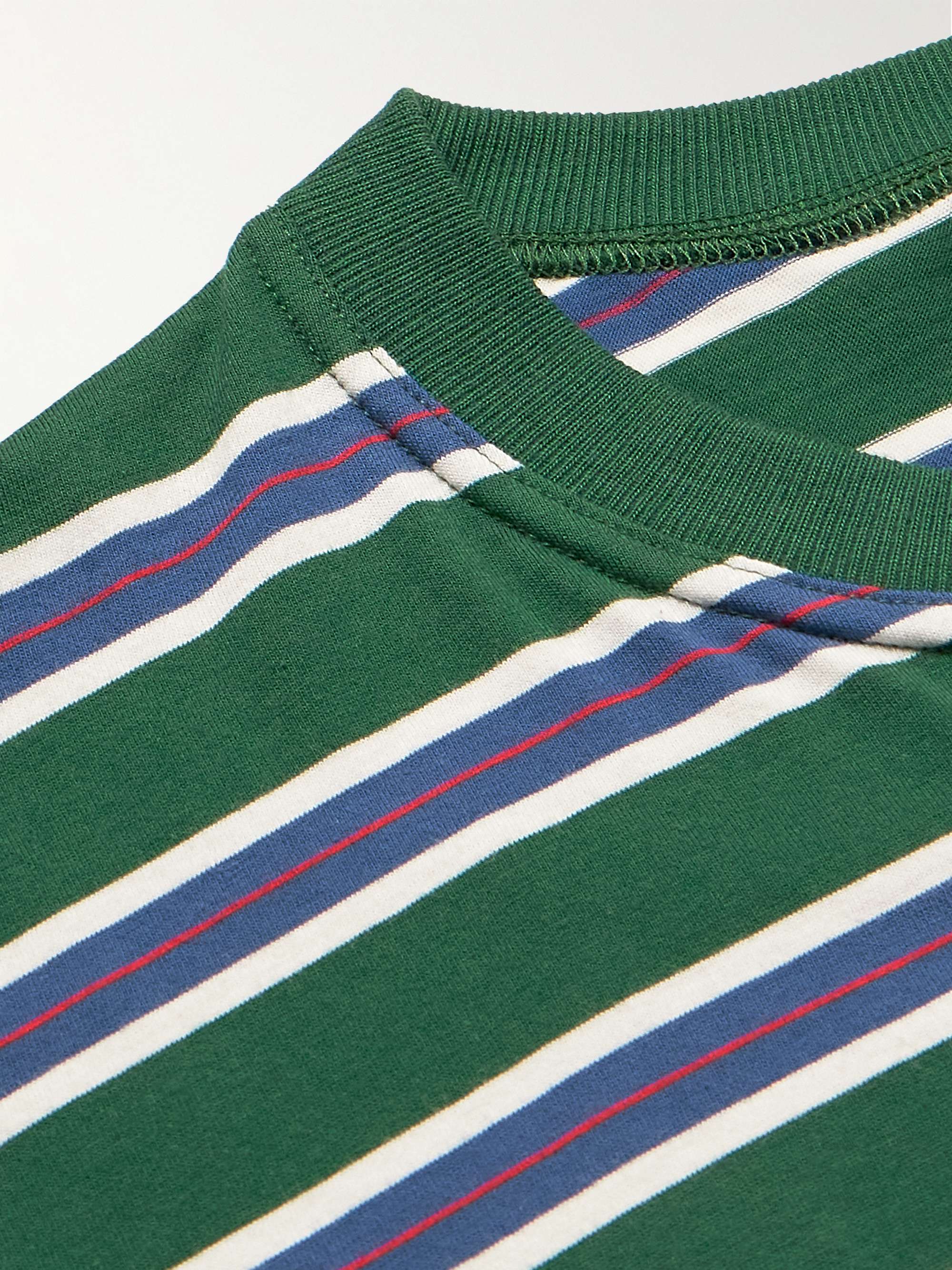 HOWLIN' Striped Cotton-Jersey T-Shirt
