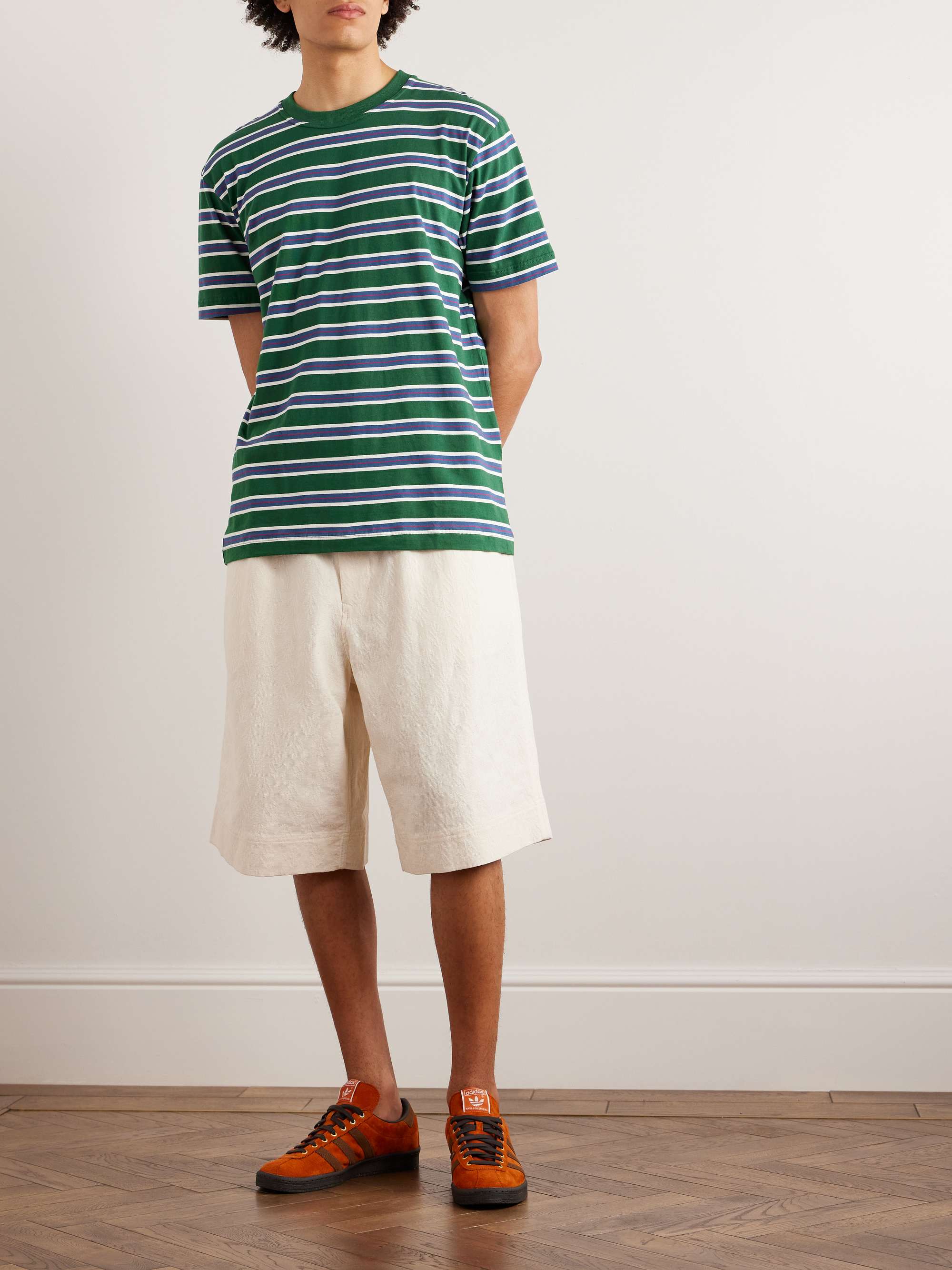 HOWLIN' Striped Cotton-Jersey T-Shirt