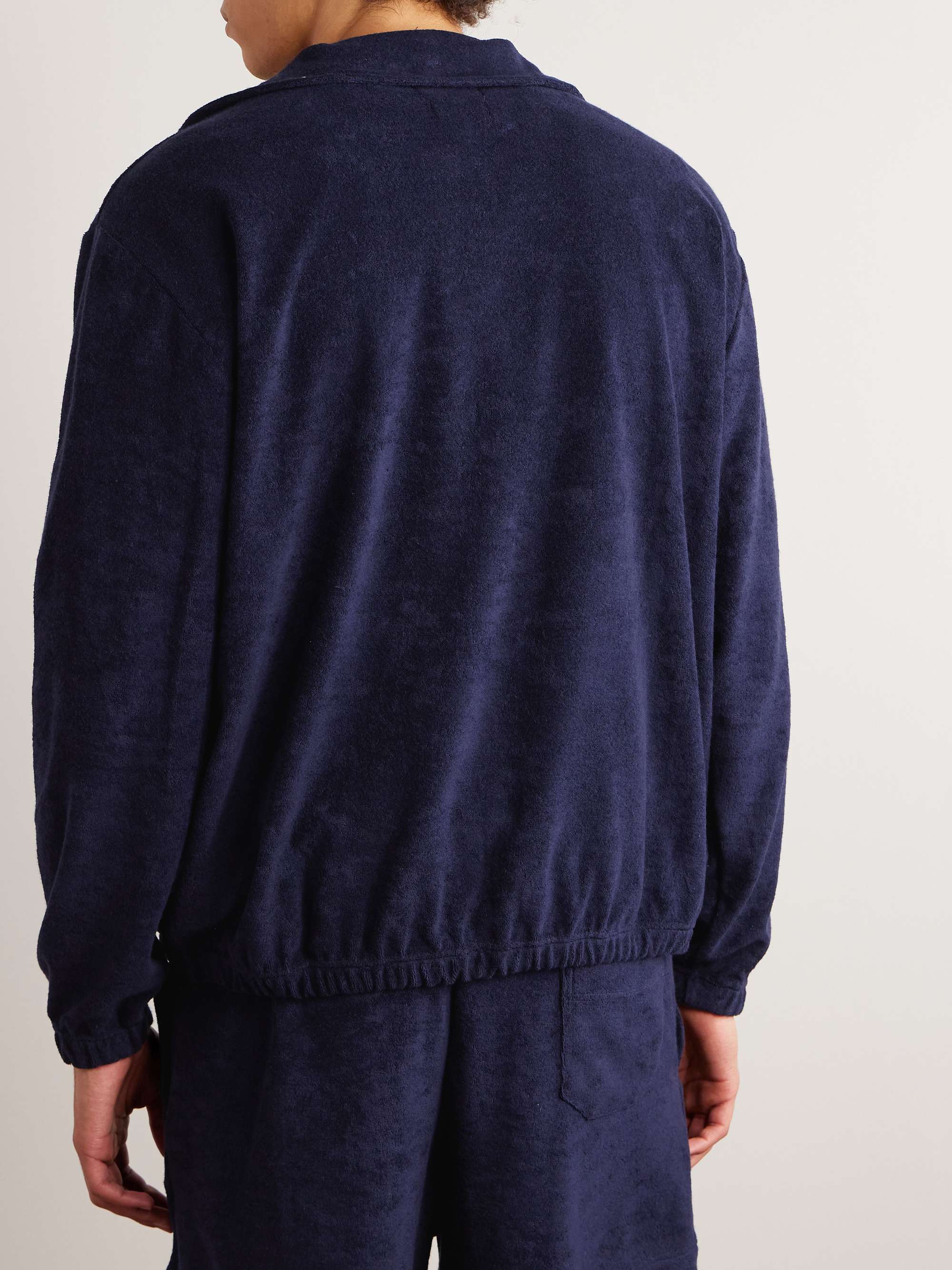 HOWLIN' Homer Cotton-Blend Terry Half-Zip Sweatshirt