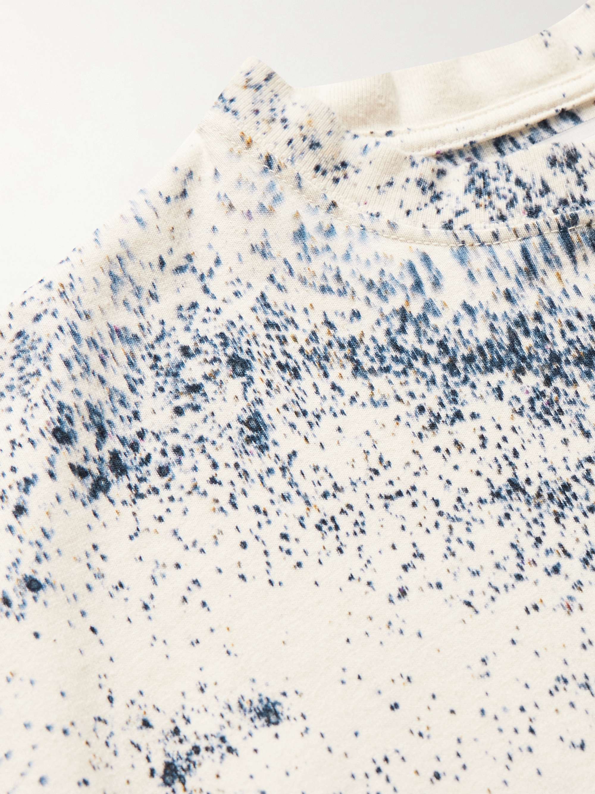 NOMA T.D. Twist Logo-Embroidered Hand-Dyed Cotton-Jersey T-Shirt