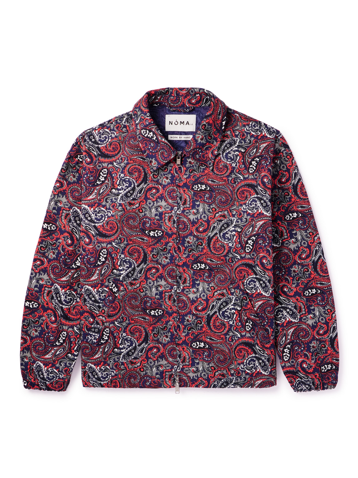 Paisley-Print Cotton-Twill Blouson Jacket