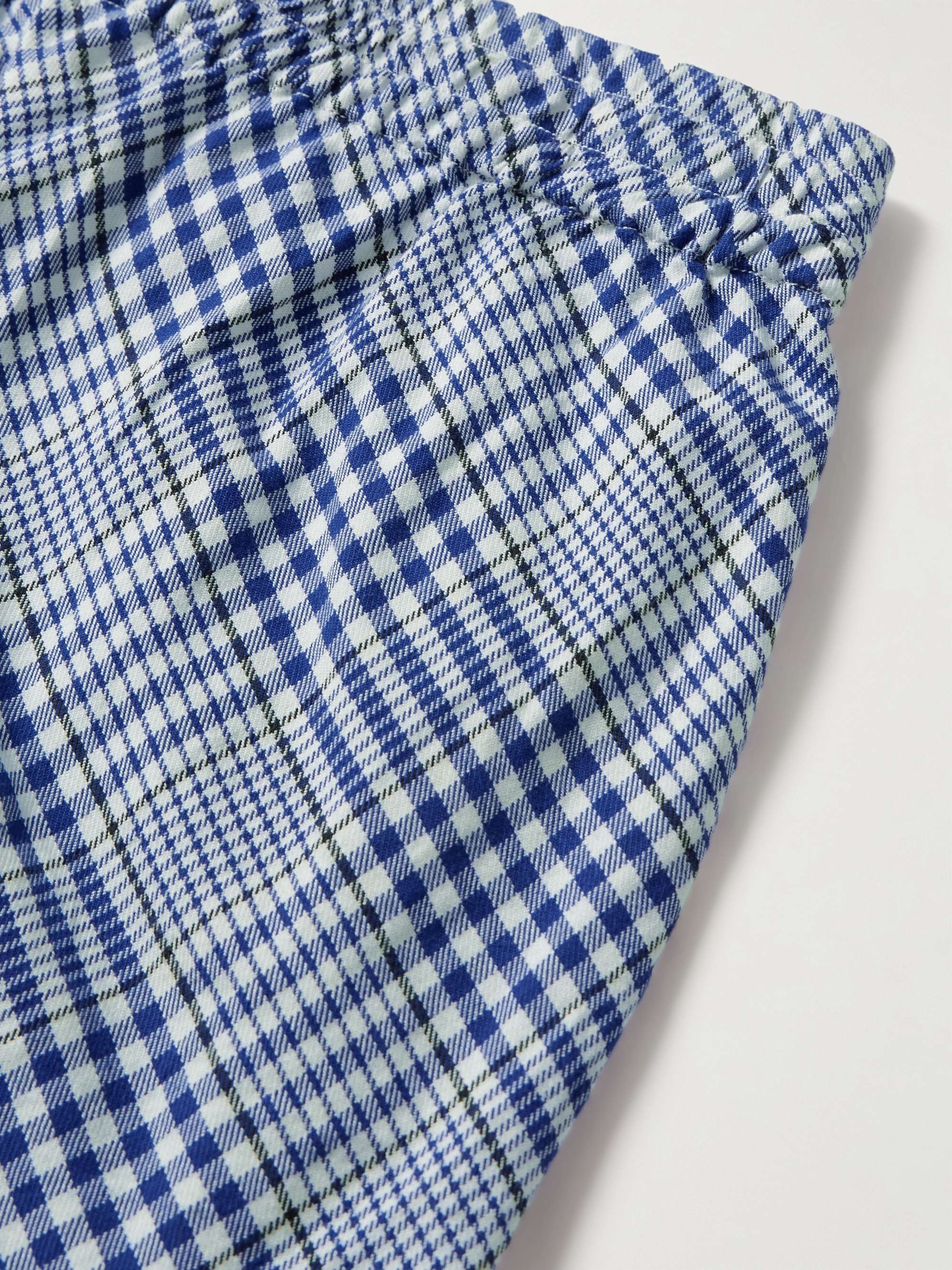 NOMA T.D. Shorts a gamba dritta in cotone a quadri