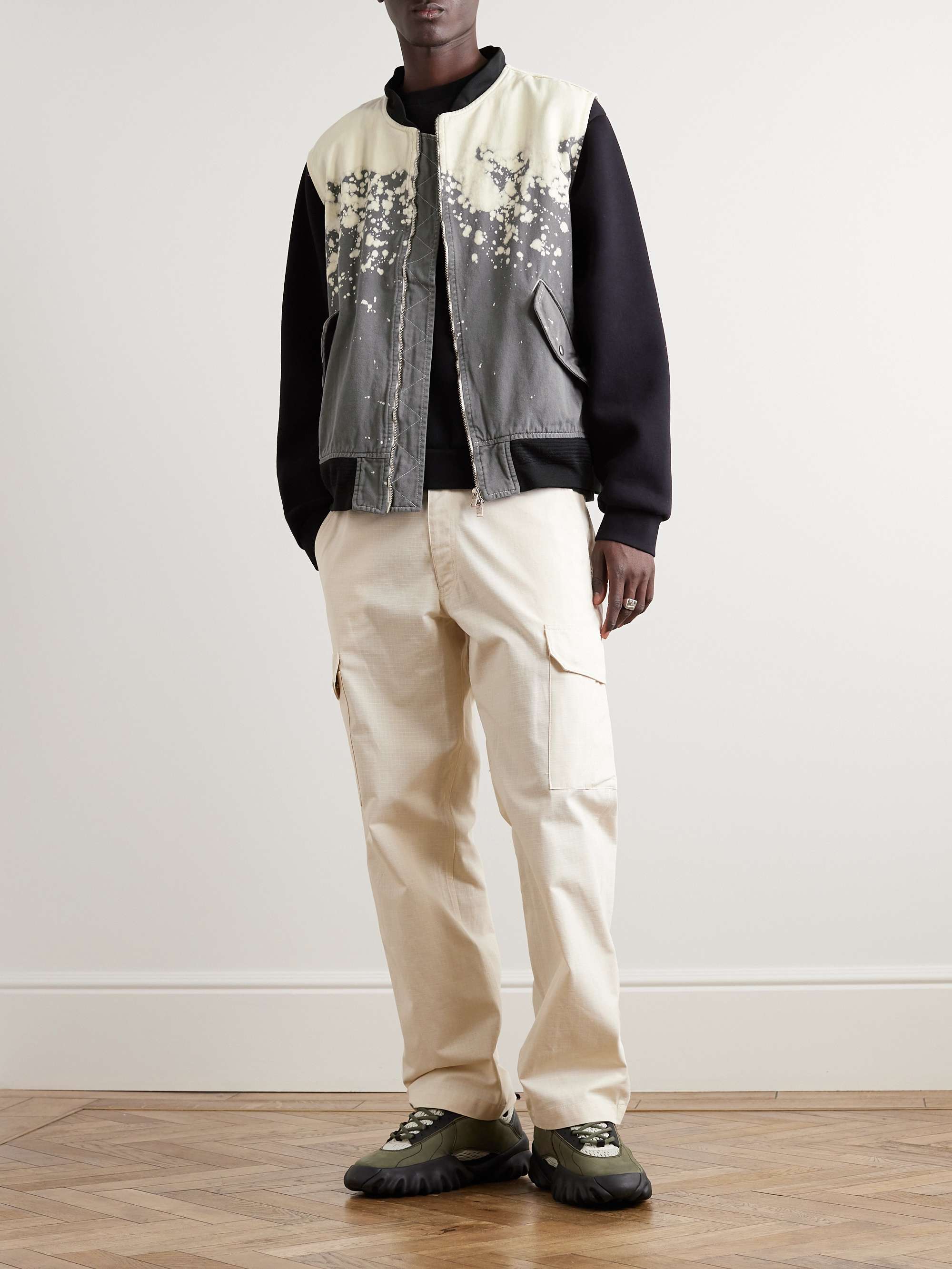 NOMA T.D. Gilet in twill di cotone tinto a mano