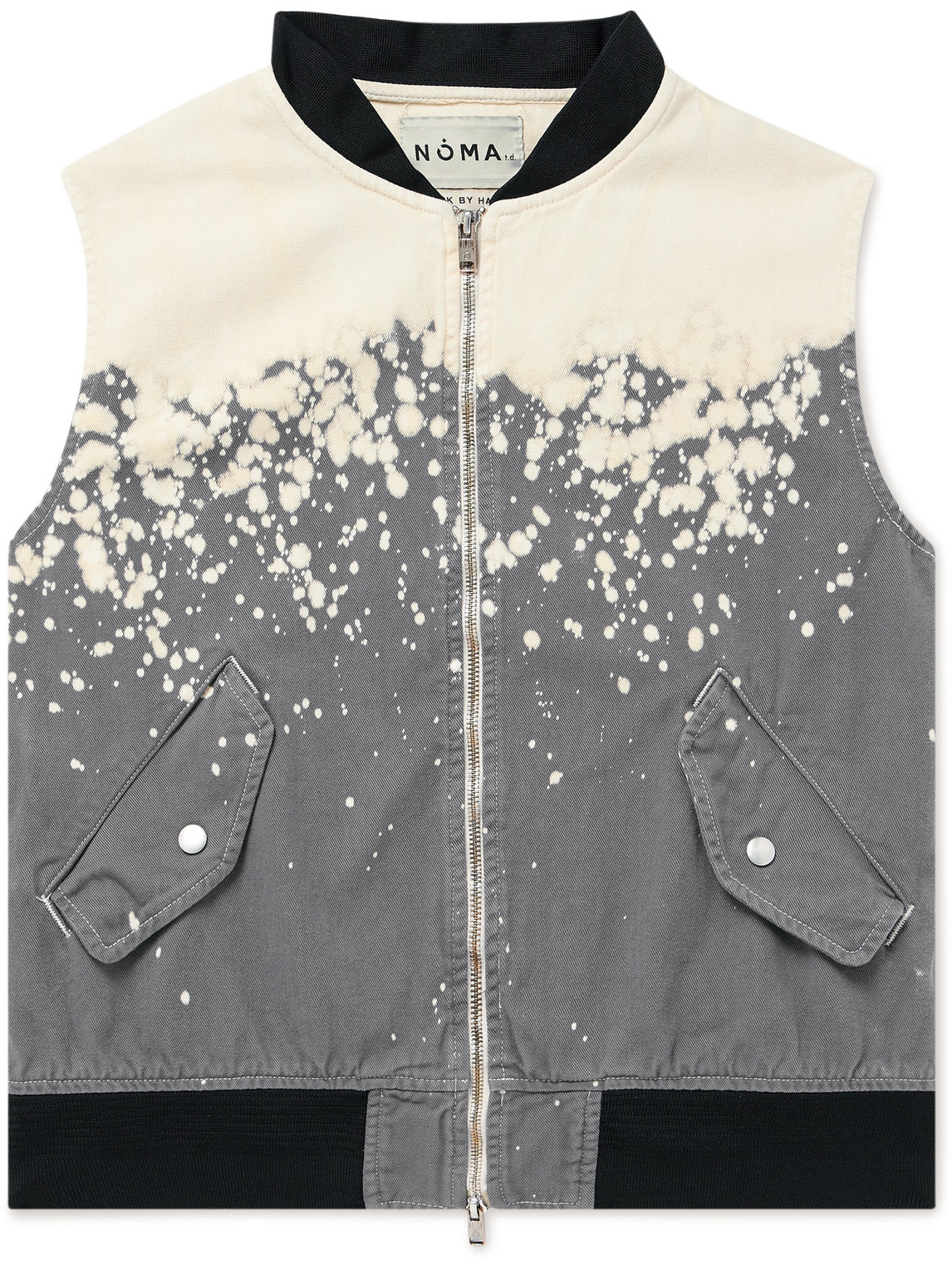 Hand-Dyed Cotton-Twill Gilet