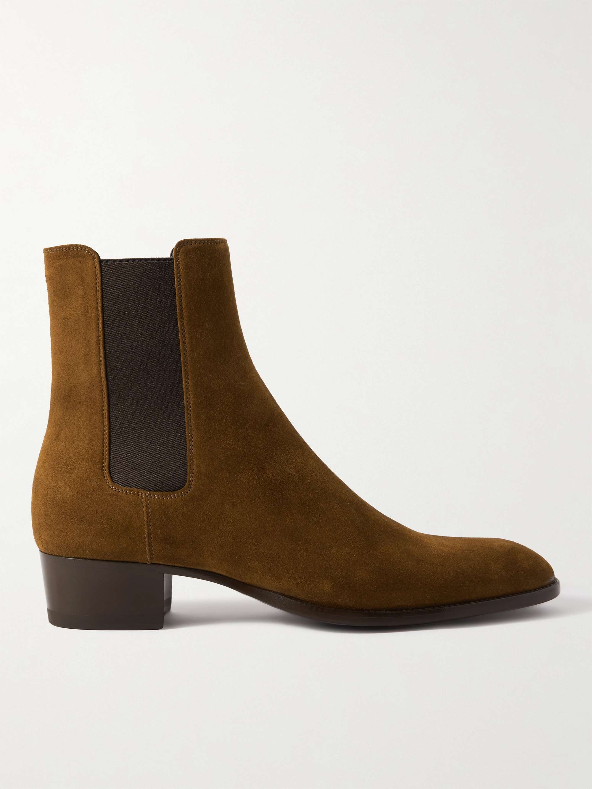 Umoderne hjerte deres SAINT LAURENT Wyatt Suede Chelsea Boots | MR PORTER