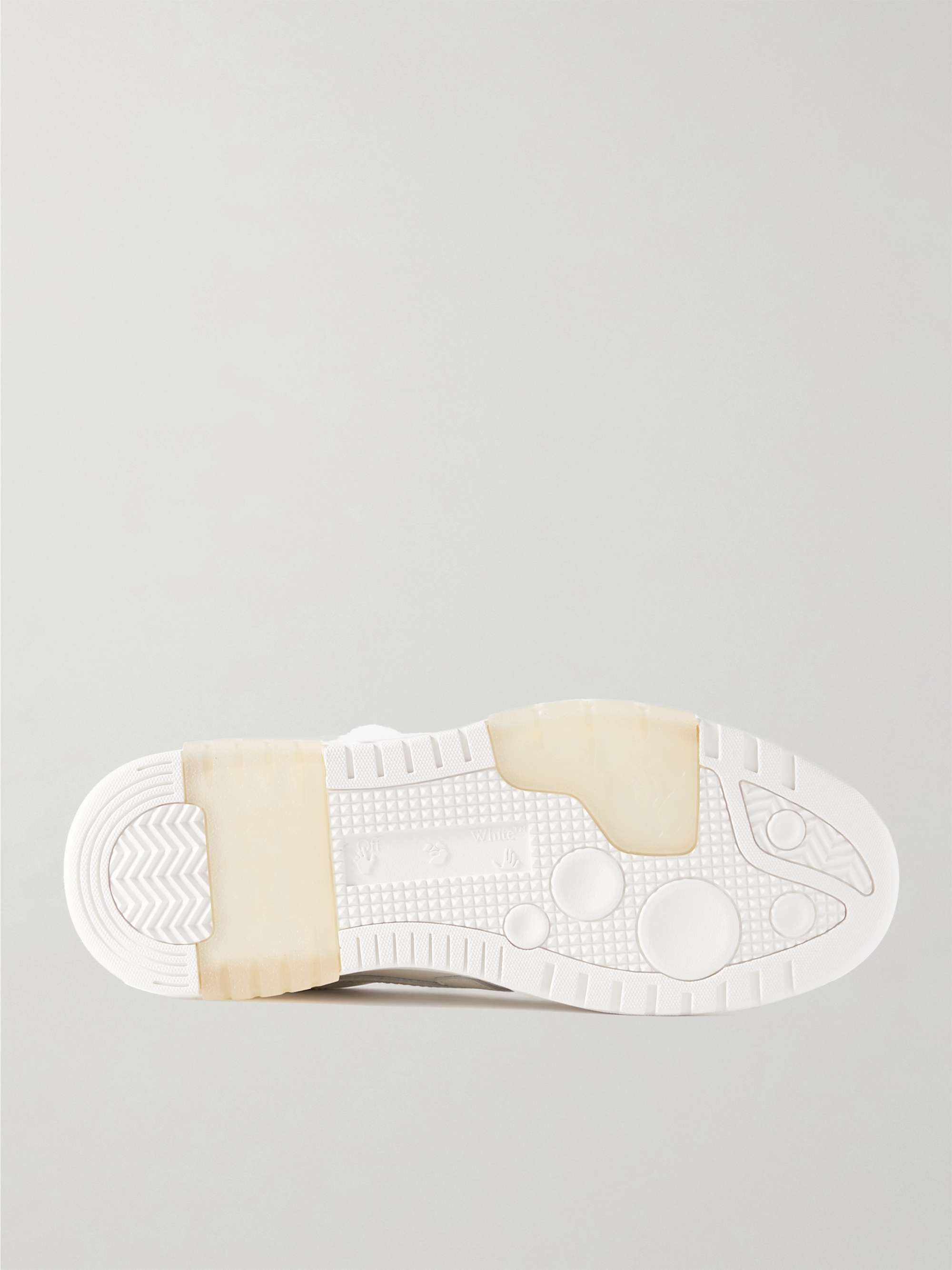 OFF-WHITE Out of Office Leather Sneakers