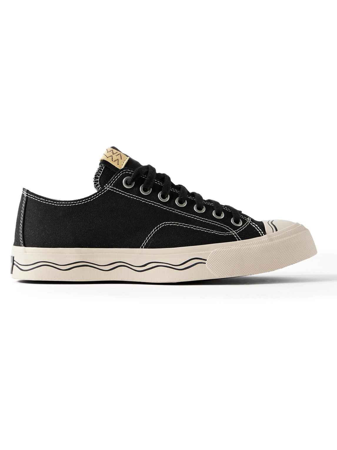 VISVIM SEEGER LEATHER AND RUBBER-TRIMMED CANVAS SNEAKERS