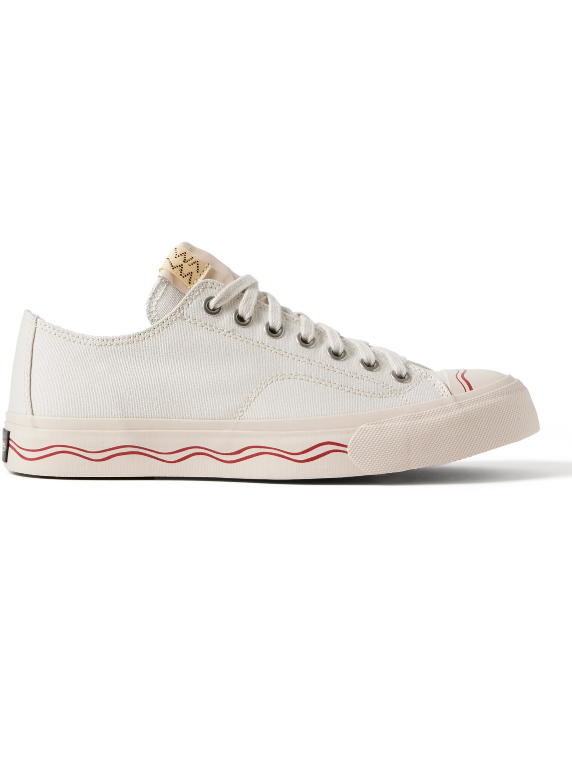 Visvim Seeger Leather And Rubber-trimmed Canvas Trainers In White