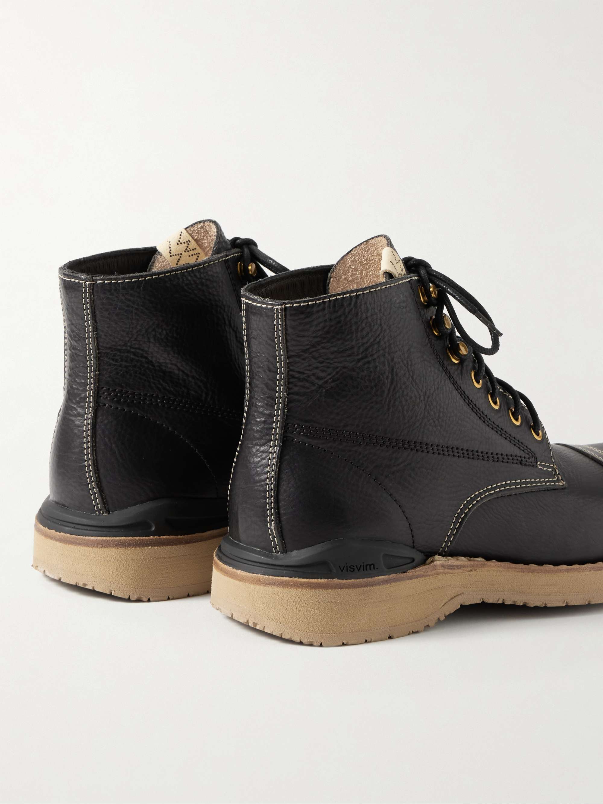 VISVIM Virgil Folk Leather Boots for Men | MR PORTER