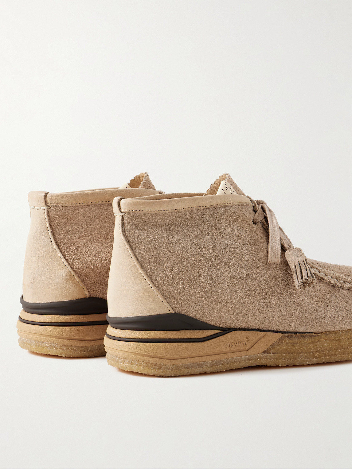 Visvim Beuys Leather-Trimmed Suede Desert Boots | Smart Closet