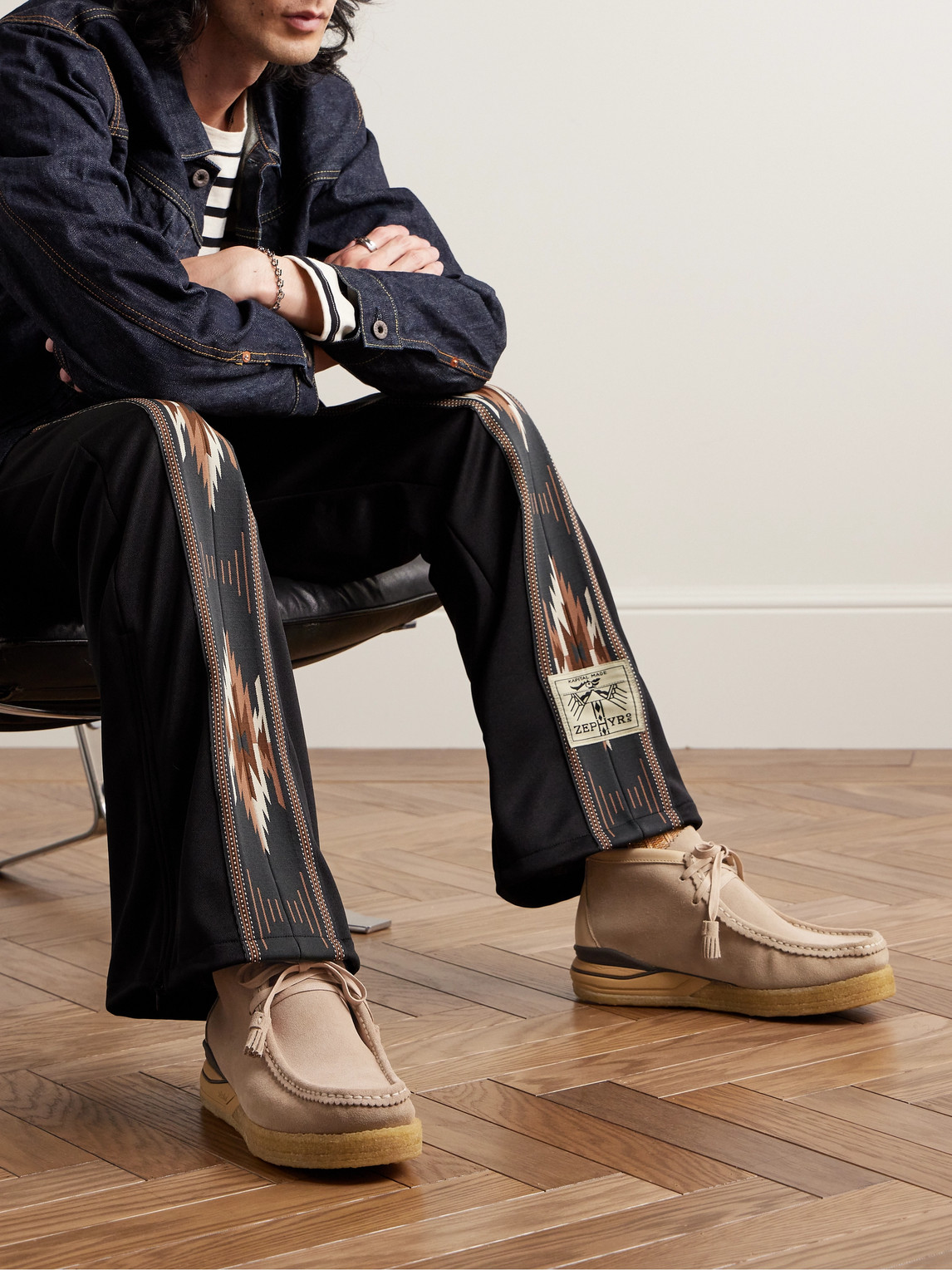 Visvim Beuys Leather-Trimmed Suede Desert Boots | Smart Closet