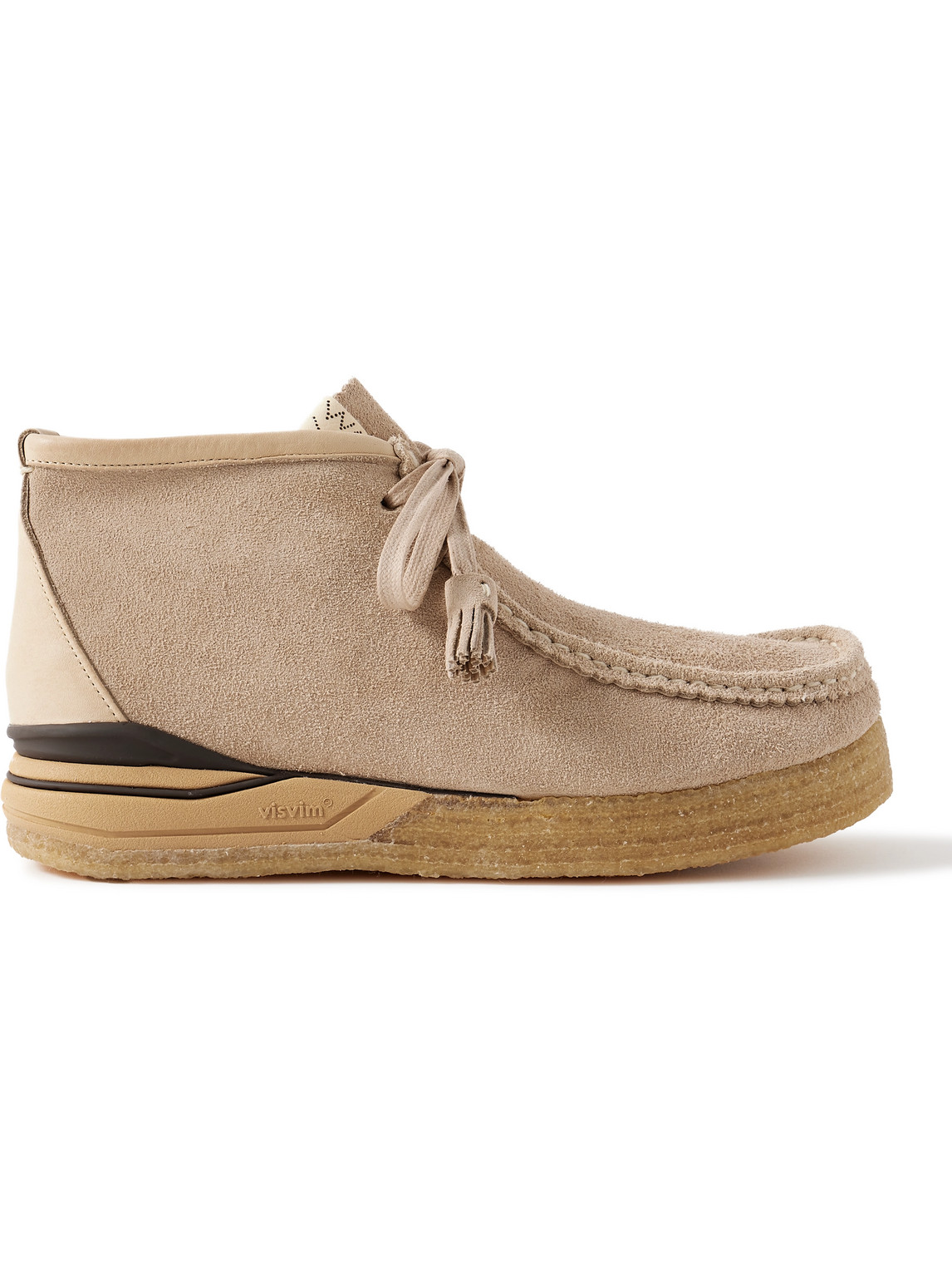 Visvim Beuys Leather-Trimmed Suede Desert Boots | Smart Closet