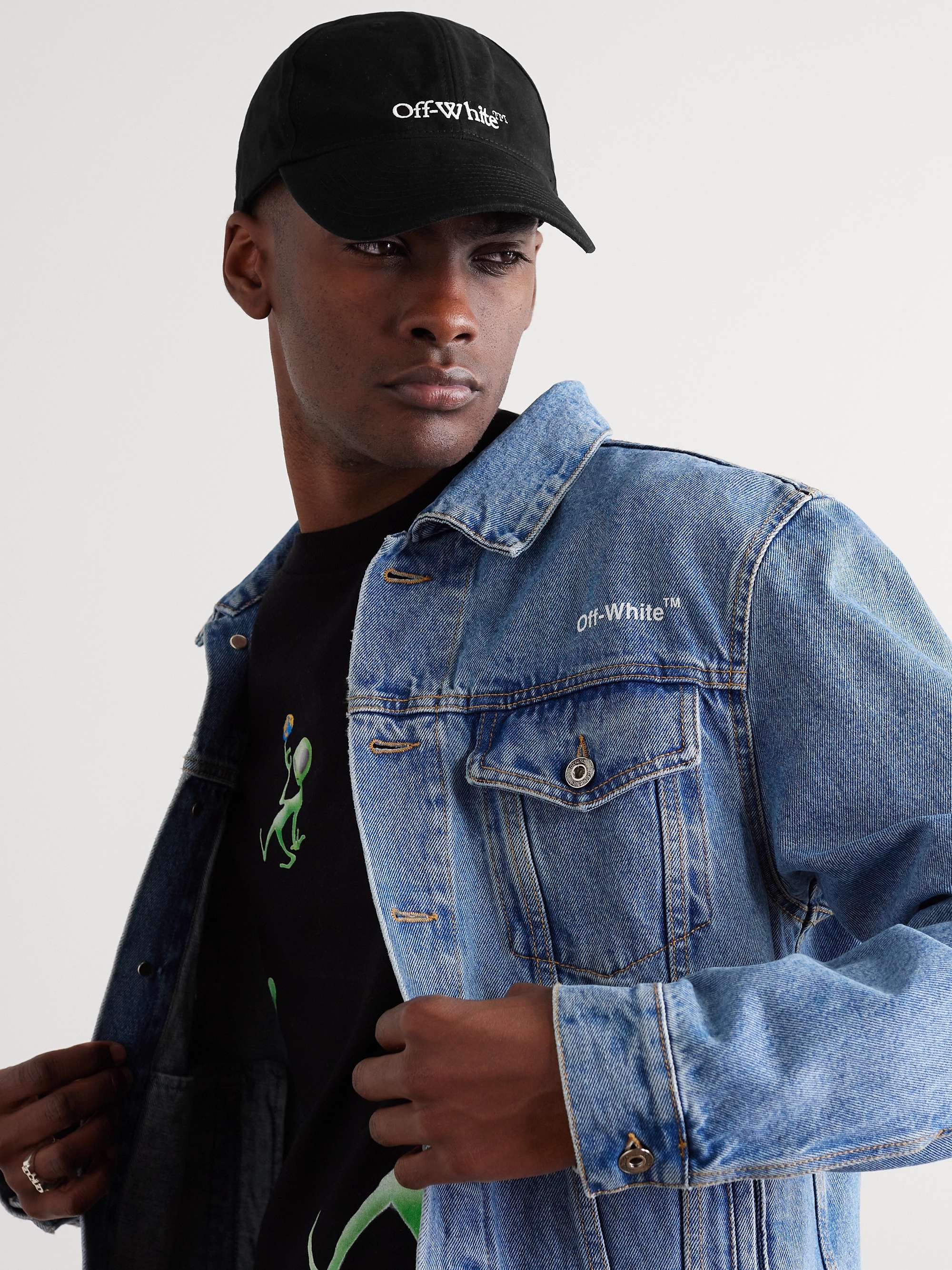 Black Gabardine Baseball Cap - Hats & Beanies for Men