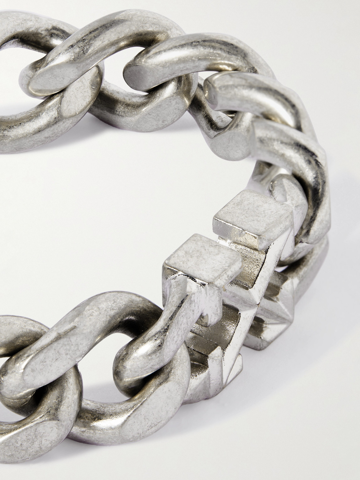 Shop Off-white Silver-tone Chain Bracelet