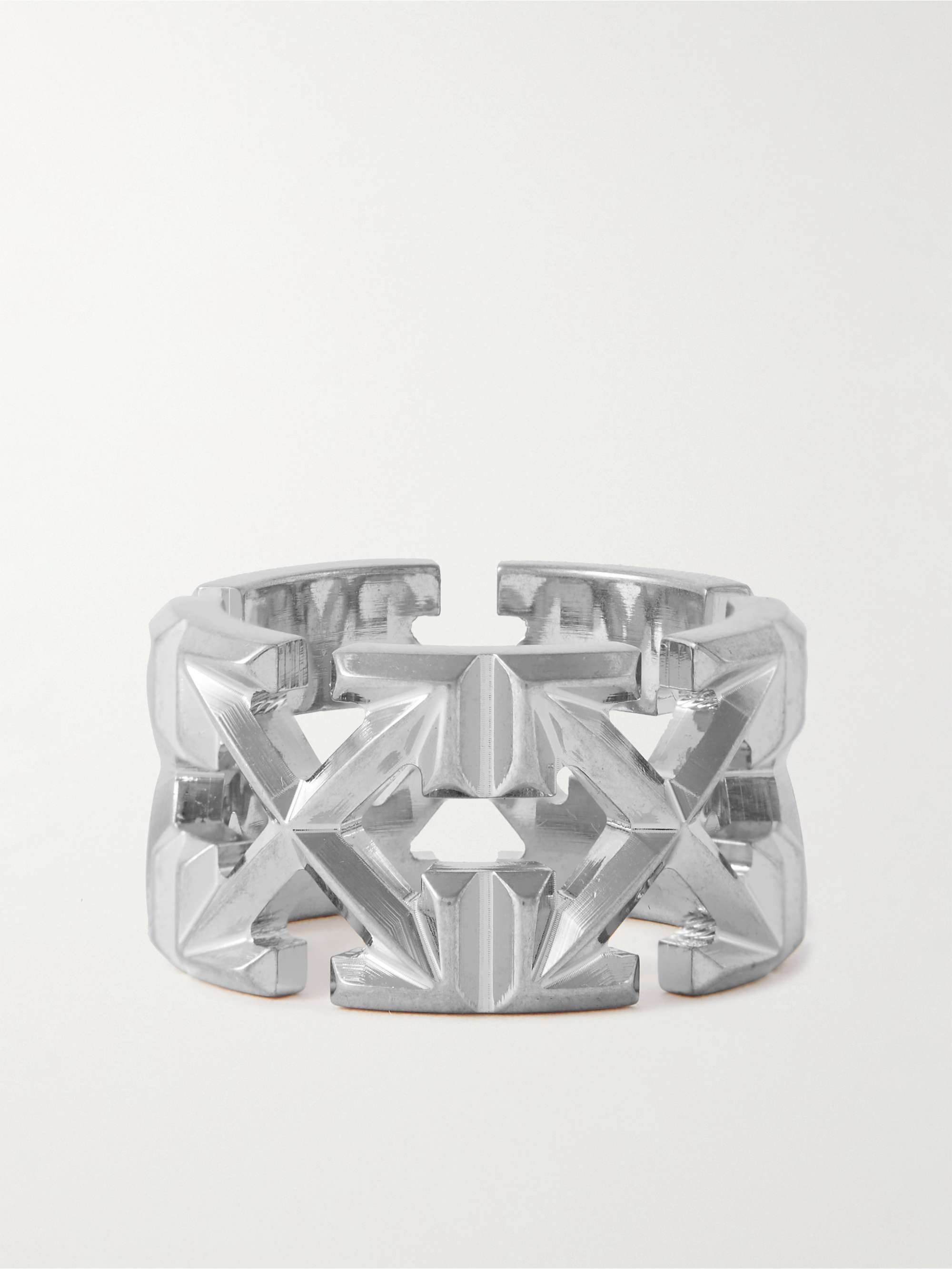 OFF-WHITE Multi Arrow Silver-Tone Ring