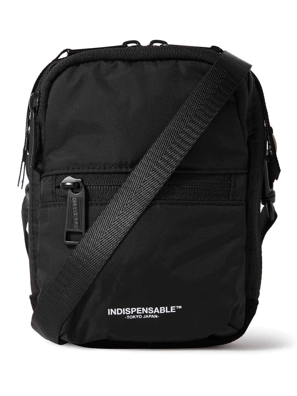 Indispensable Logo-print Econyl® Messenger Bag In Black