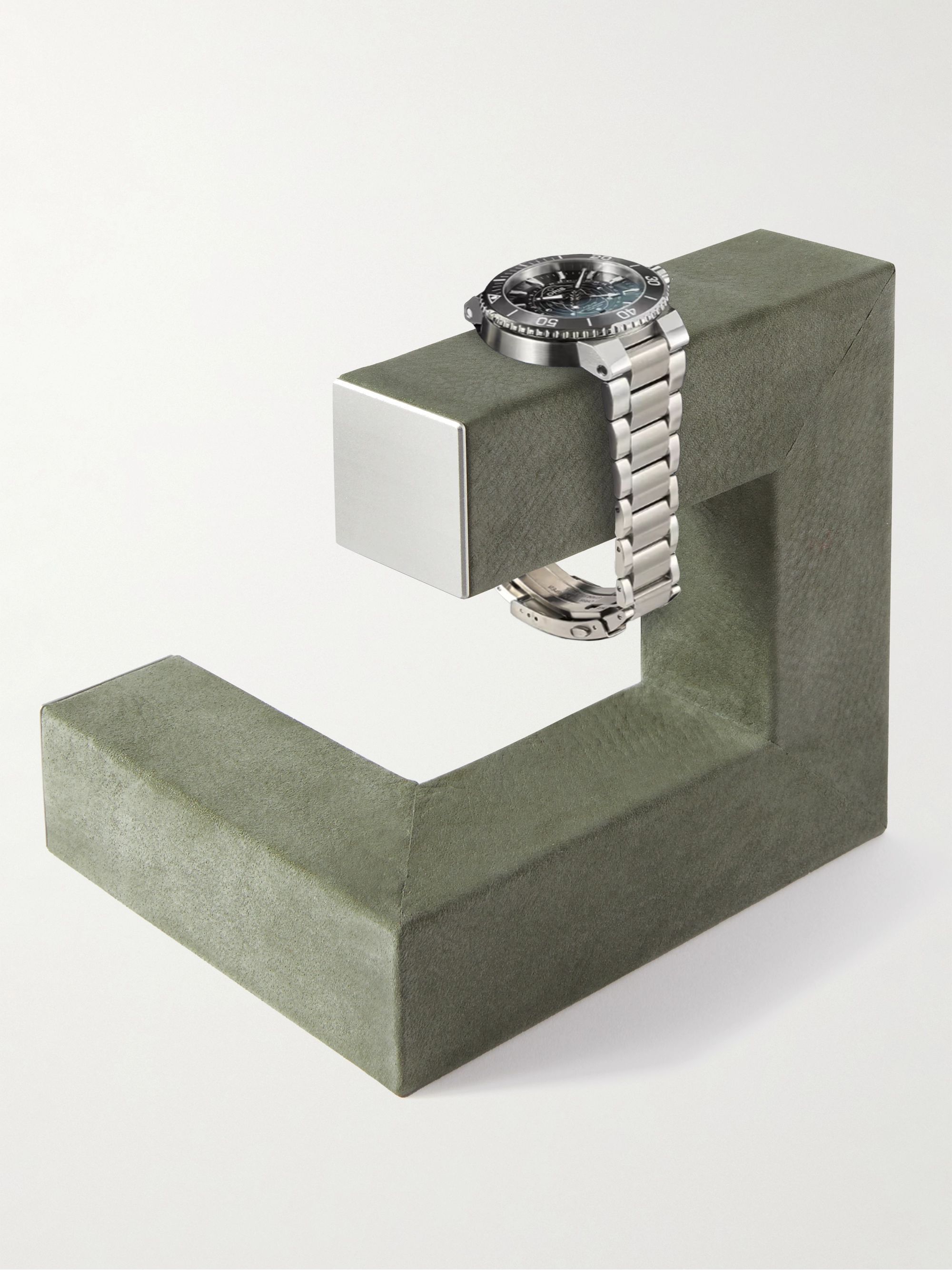 CHARLES SIMON Hudson 1 Nubuck and Aluminium Watch Stand