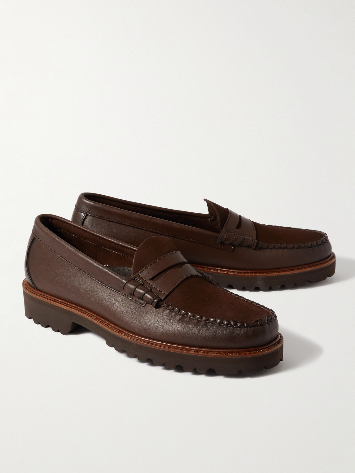 Shop G.h. Bass & Co. Weejun 90 Larson Leather Penny Loafers In Brown