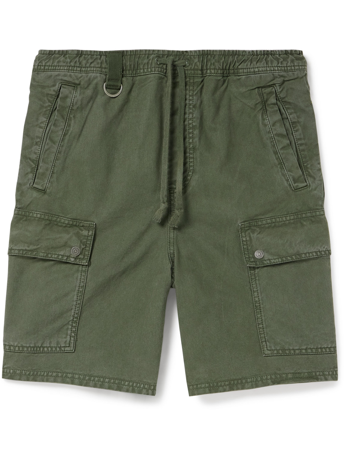 Rua Cotton and Lyocell-Blend Twill Drawstring Cargo Shorts