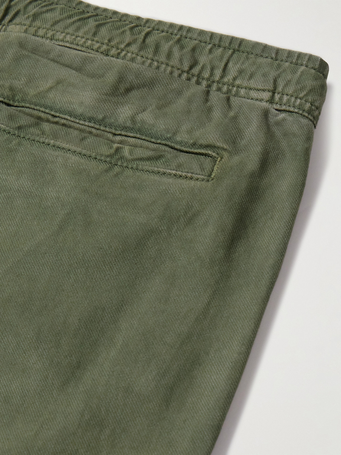  Manaaki - Rua Straight-leg Cotton And Lyocell-blend Twill Drawstring Cargo Trousers - Men - Green - M 