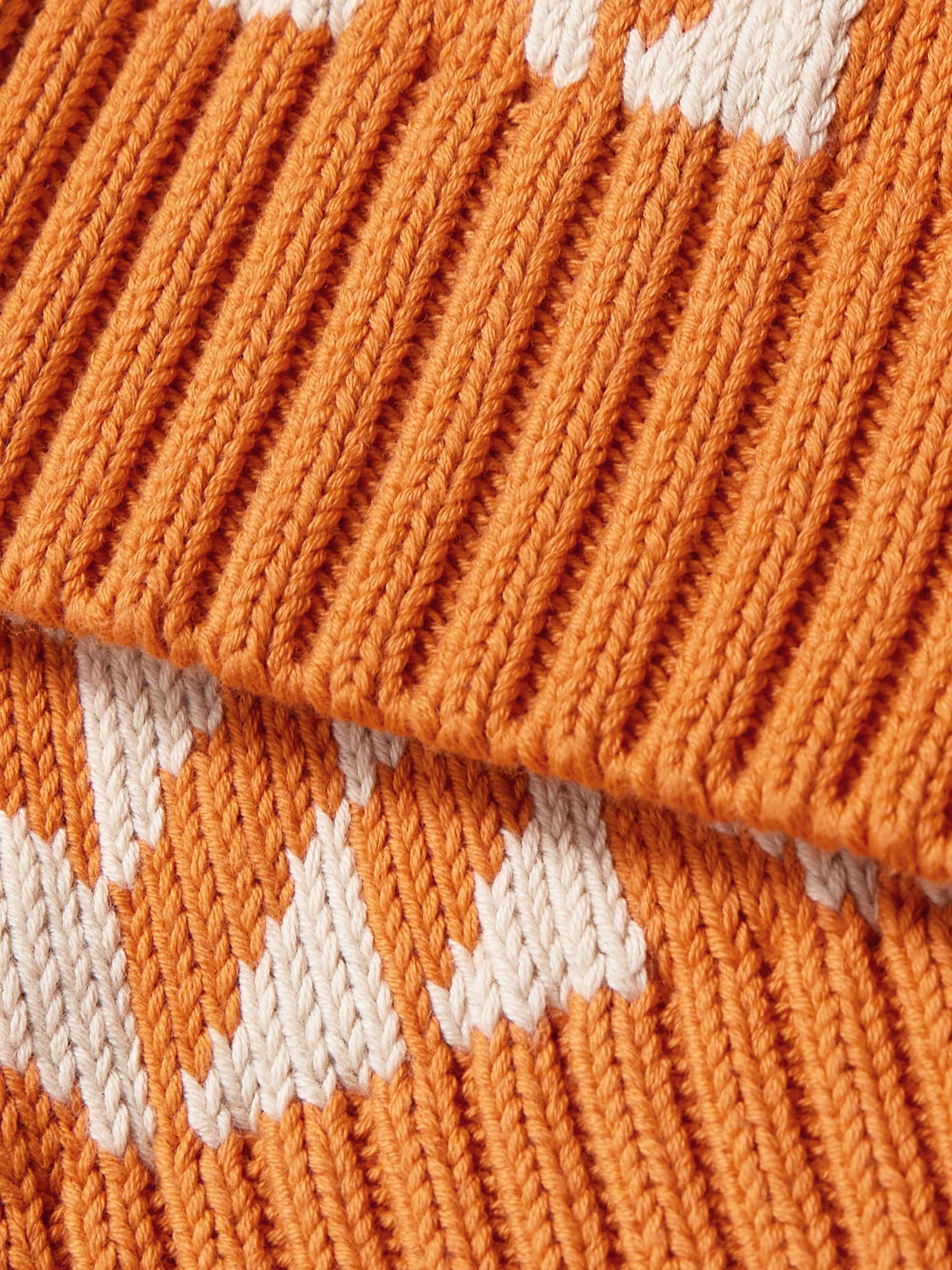 MANAAKI Manaia Intarsia Cotton Sweater Vest