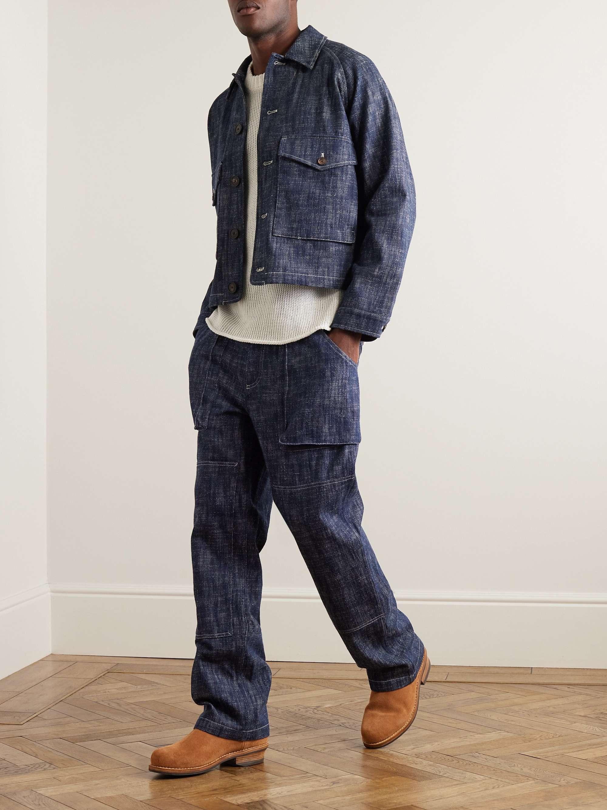 MILES LEON Garden Straight-Leg Denim Trousers for Men | MR PORTER