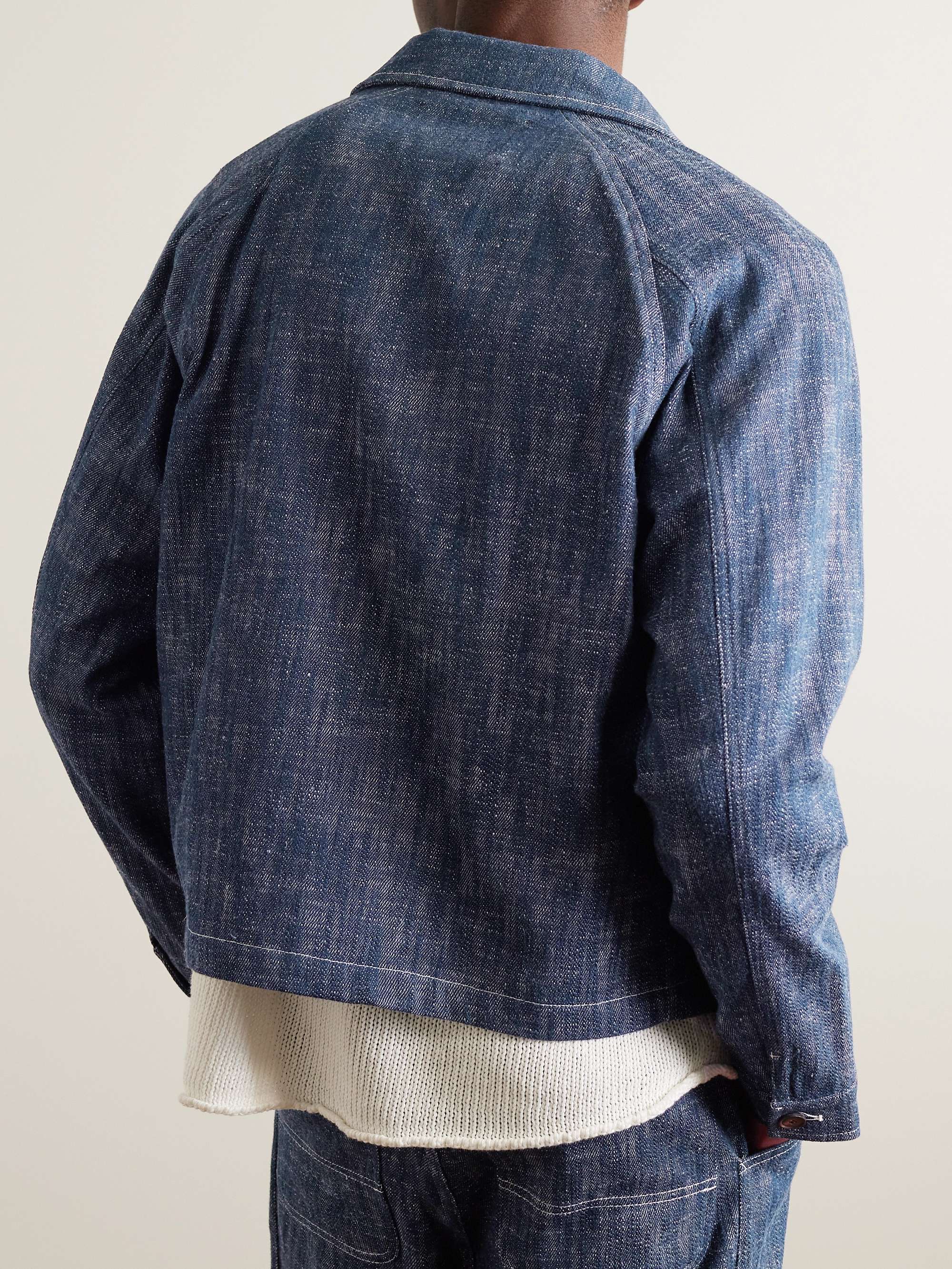 MILES LEON Dahlia Slim-Fit Cropped Denim Jacket for Men | MR PORTER