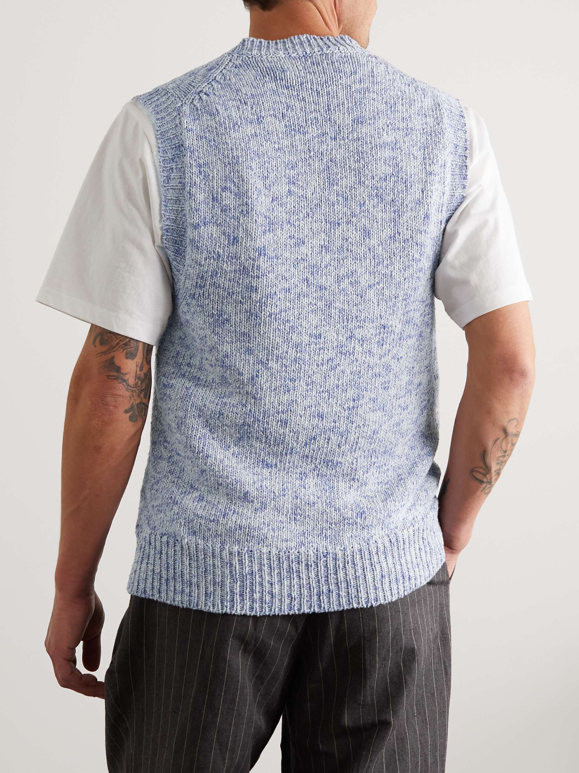 MILES LEON Slim-Fit Cotton Sweater Vest for Men | MR PORTER