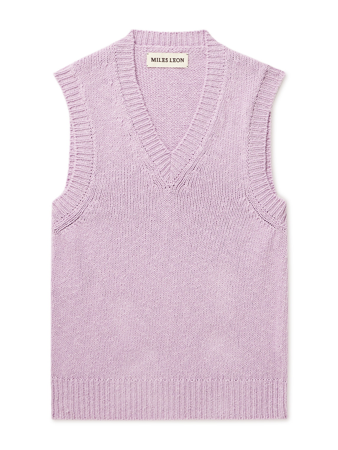 Slim-Fit Cotton Sweater Vest