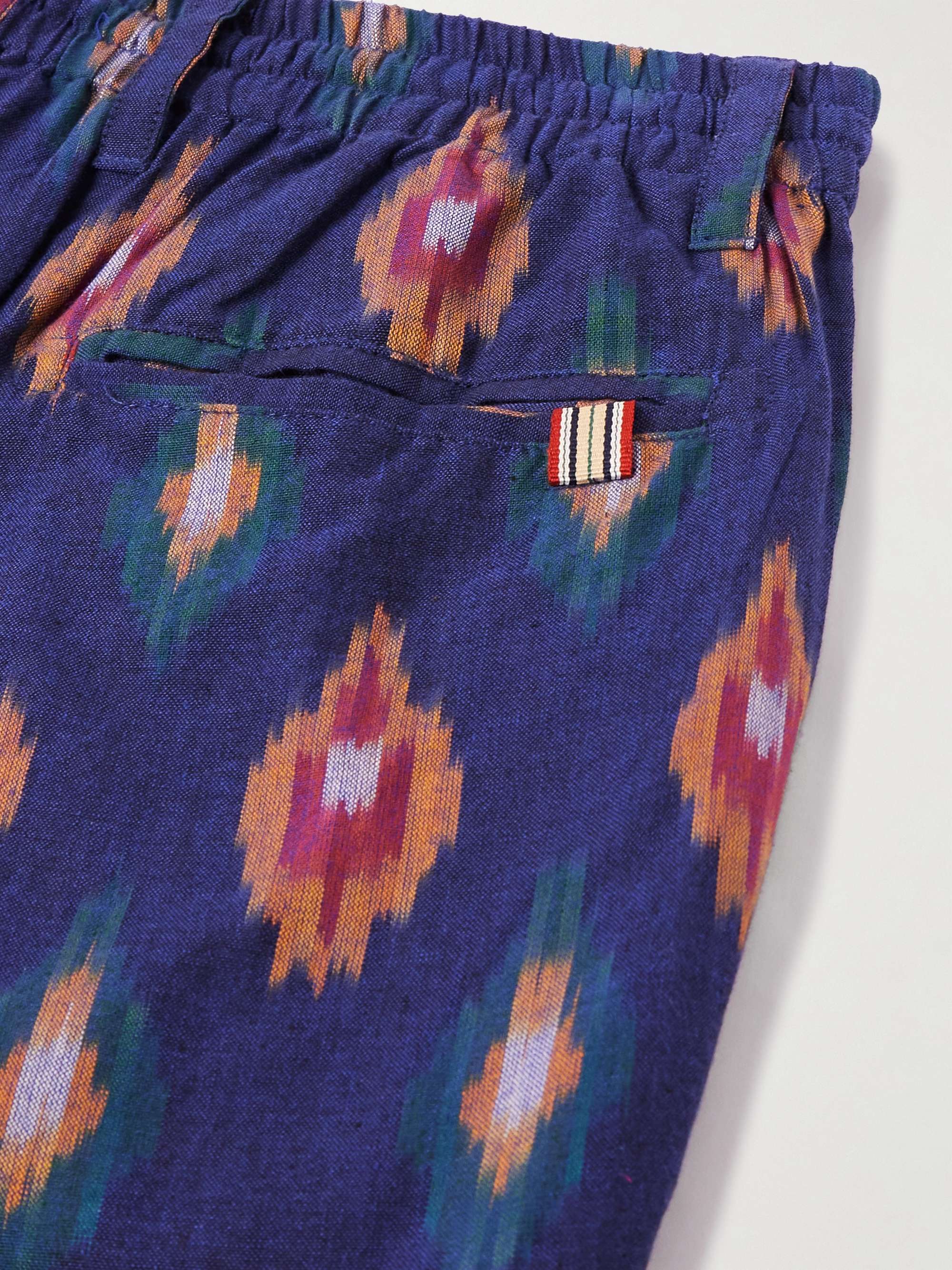 KARDO Straight-Leg Printed Cotton Drawstrings Shorts