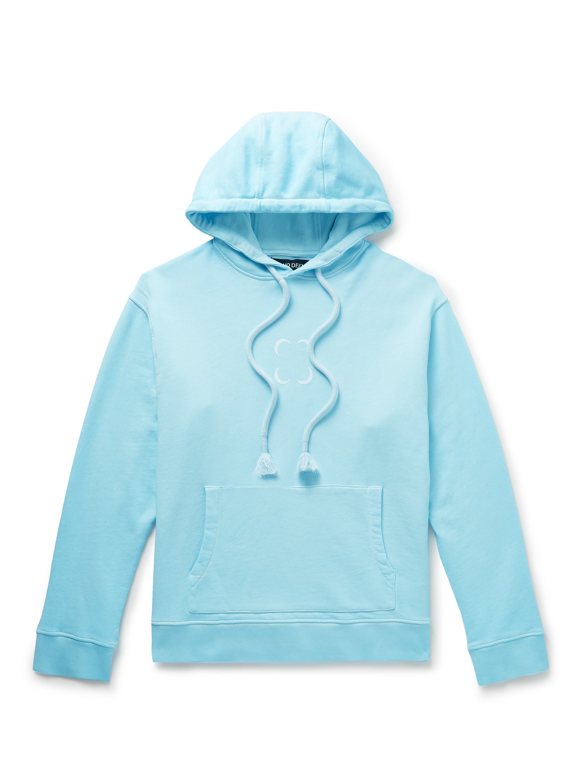 Logo-Print Cold-Dyed Cotton-Jersey Hoodie