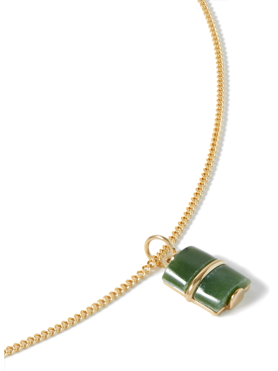Miansai Otis Gold Vermeil And Jasper Pendant Necklace