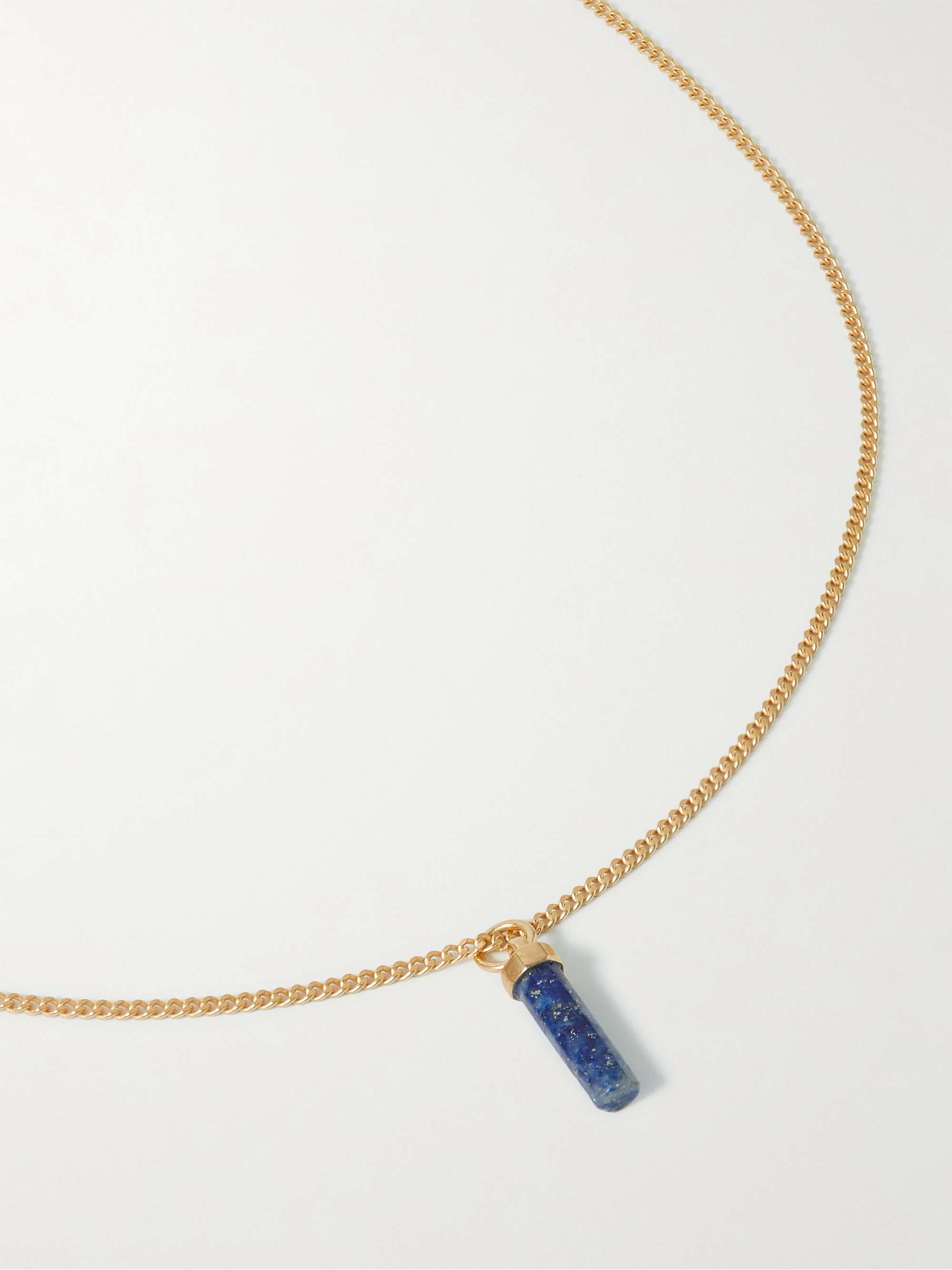 Lapis Lazuli Necklace - Unique Mineral Jewelry - Boutique Academia
